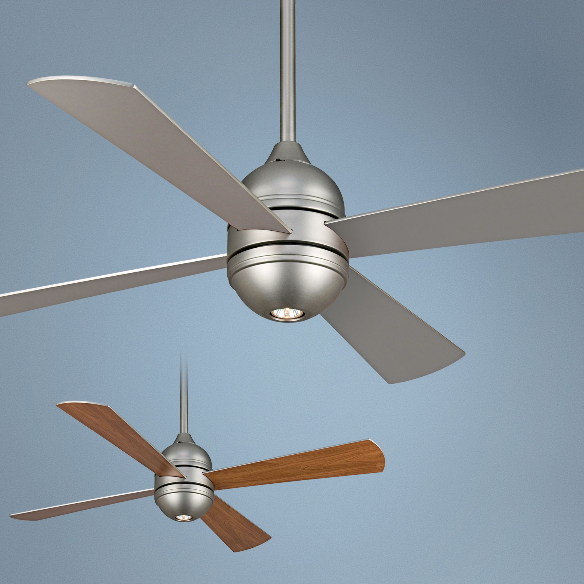 50" Fanimation Quattro Satin Nickel Ceiling Fan