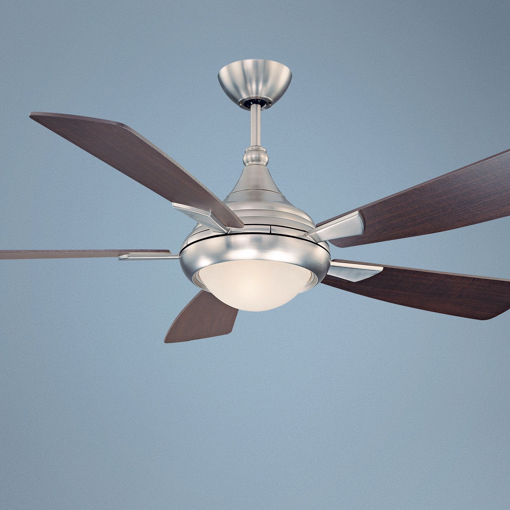 54" Savoy House Zephyr Satin Nickel Finish Ceiling Fan