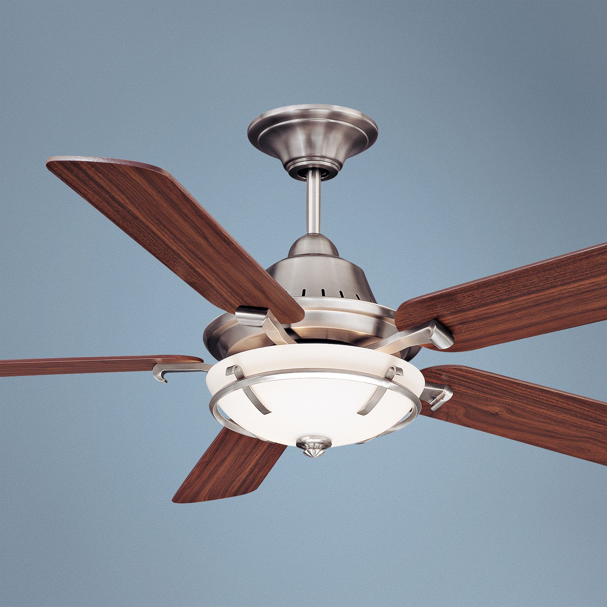 52" Savoy House Big Canoe Satin Nickel Ceiling Fan