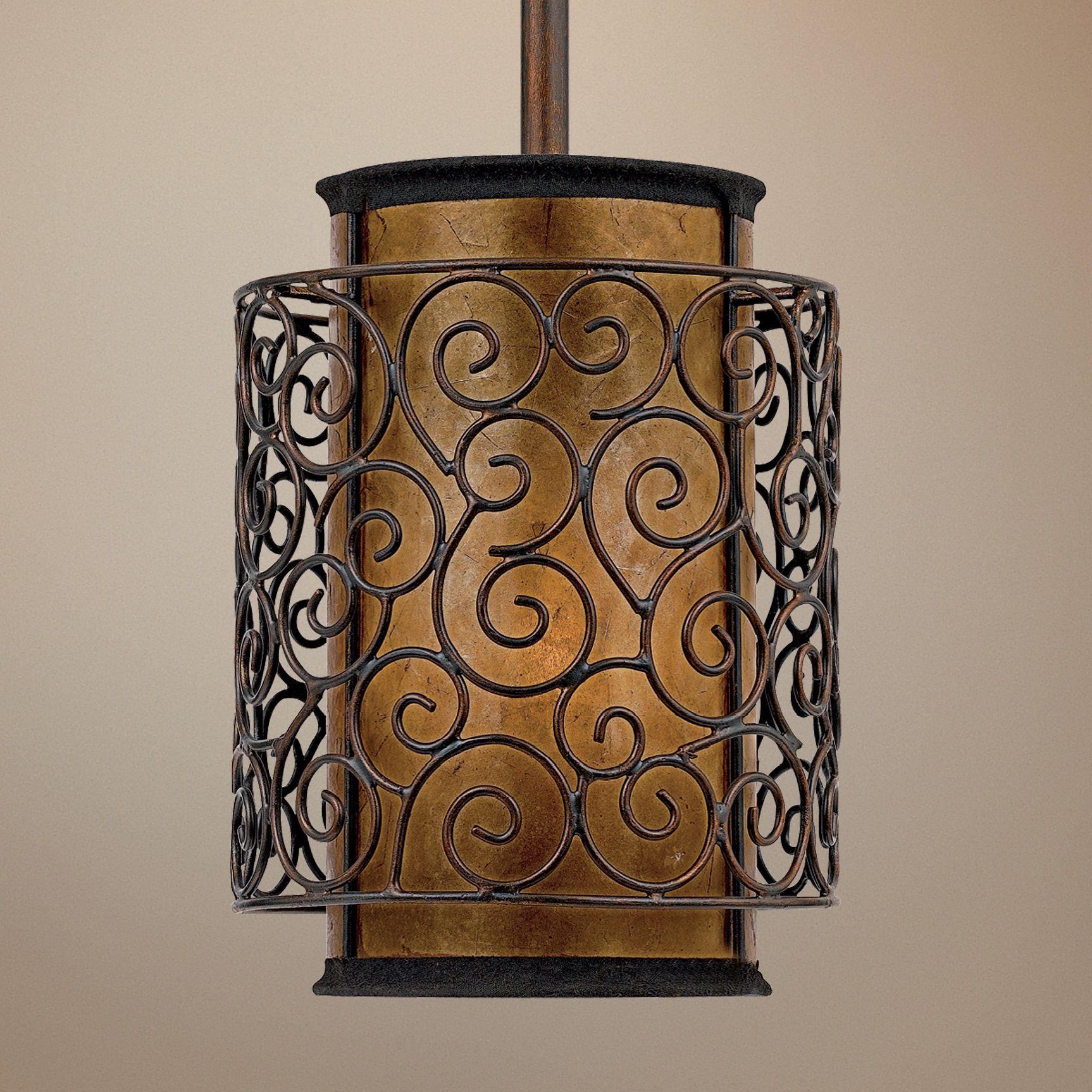 Quoizel Naturals Mica Swirls Mini Pendant Light