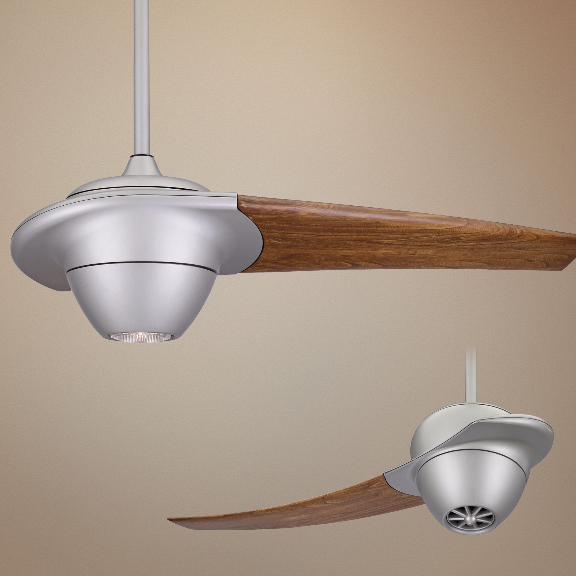 60" Fanimation Enigma Metro Gray Walnut Blade Ceiling Fan
