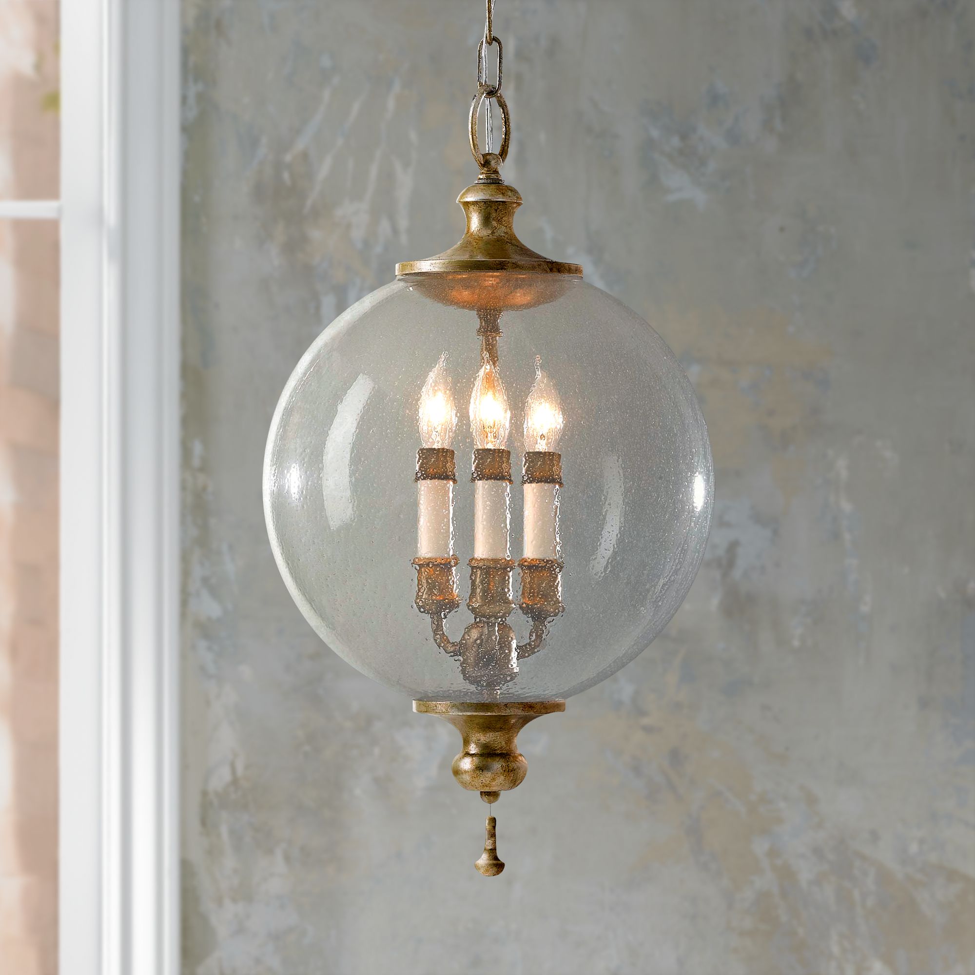 Murray Feiss Argento 12" Wide Chandelier