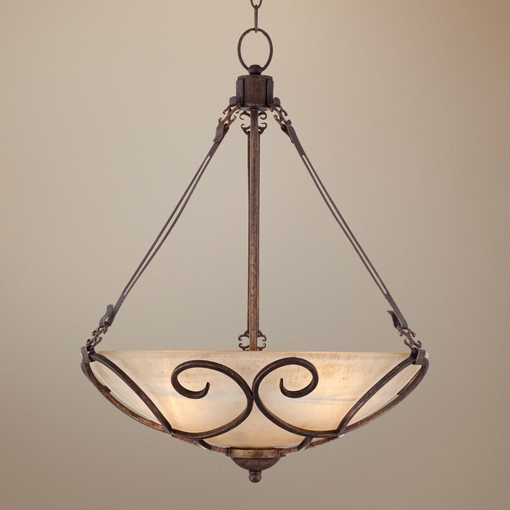 Kathy Ireland Italian Treasure 3-Light Bowl Pendant Light