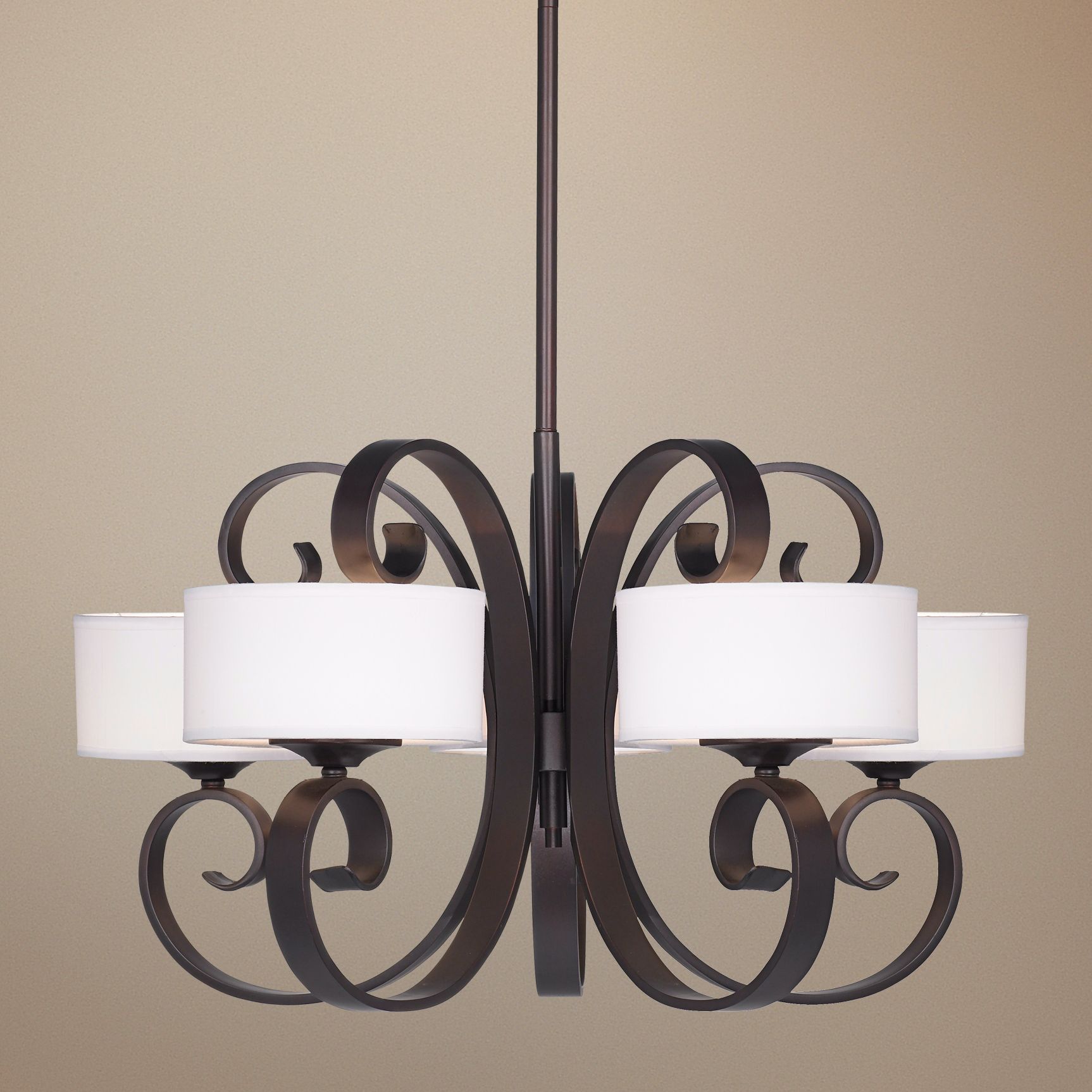 Possini Curled Iron 28" Wide Chandelier