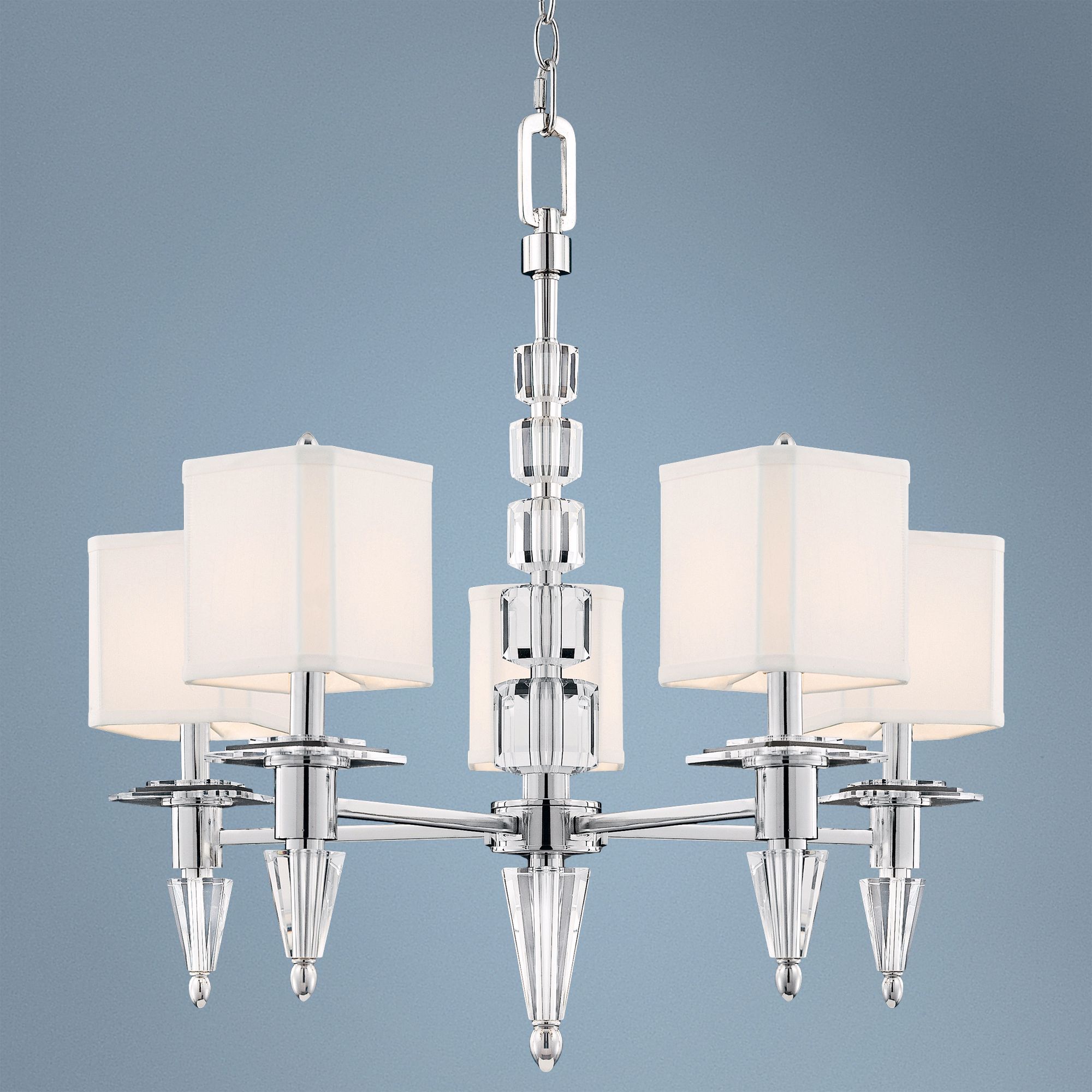 Savoy House Kirra Polished Nickel 28" Wide Chandelier