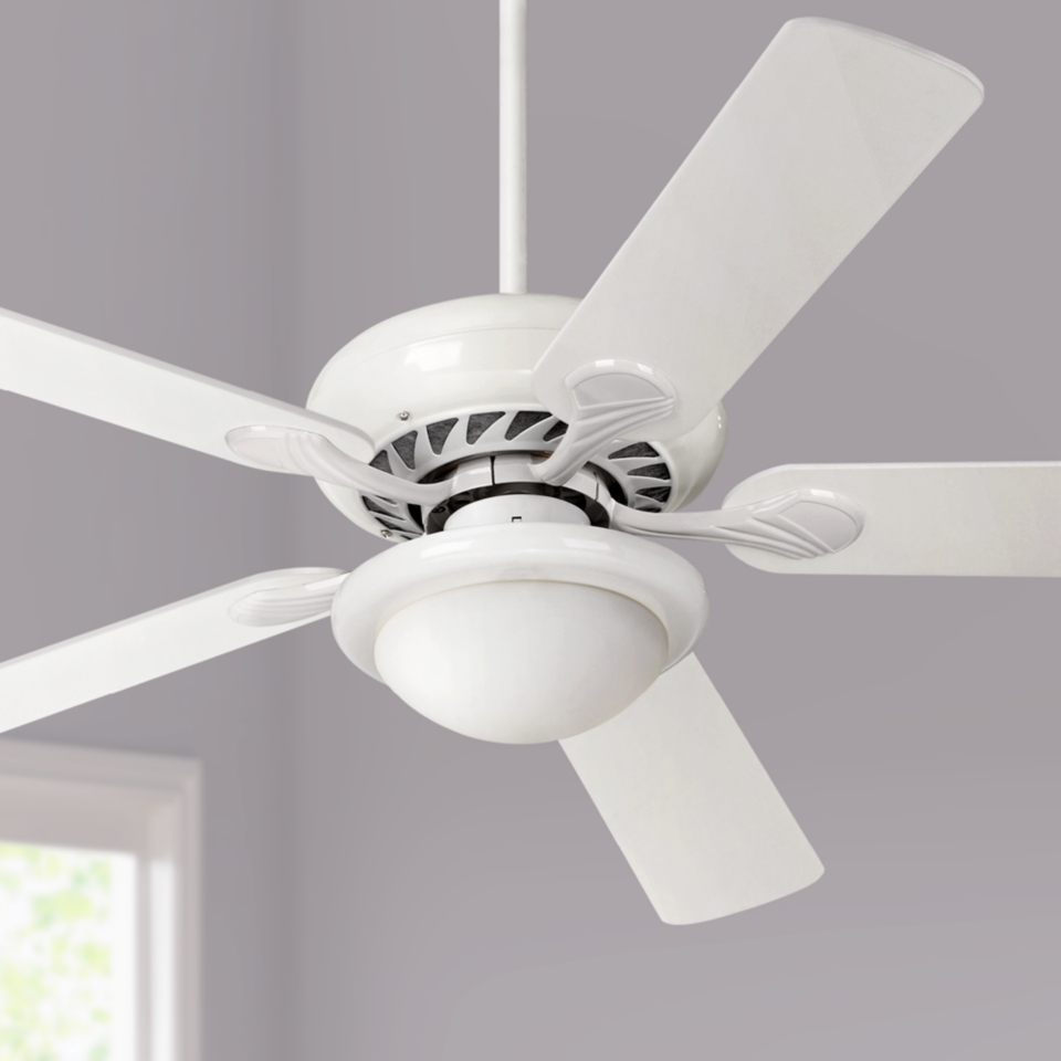 52" Casa Vieja Tempra White Ceiling Fan   #P9477