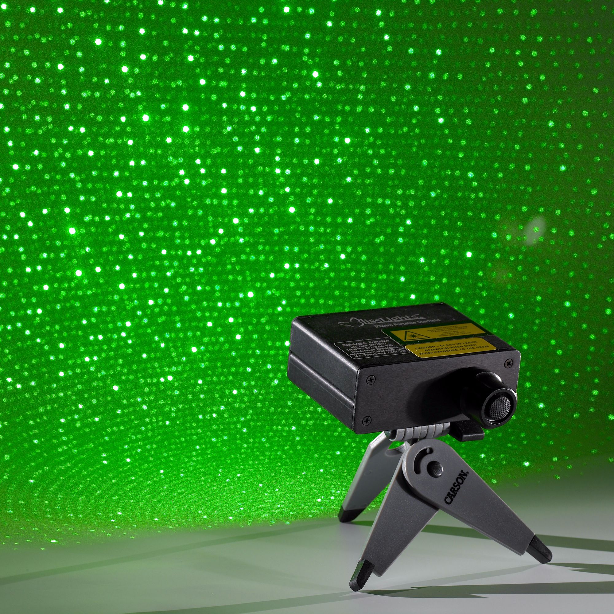 BlissLights Green Laser Portable Starfield Projector