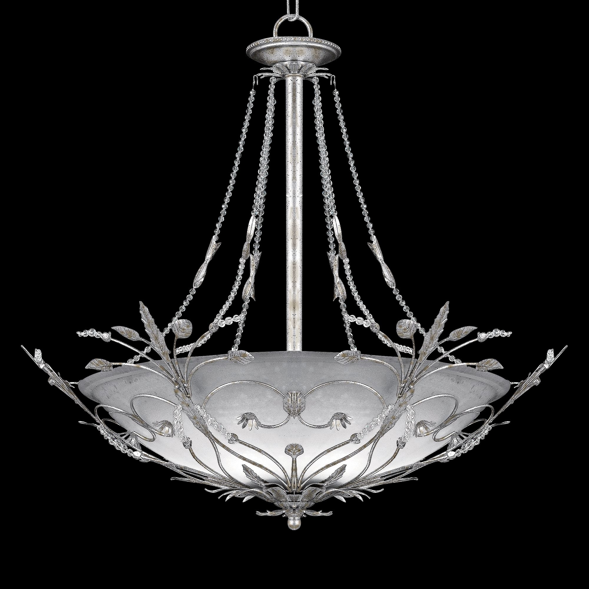 Swarovski Paris Flea Silver 25" Wide Pendant Light