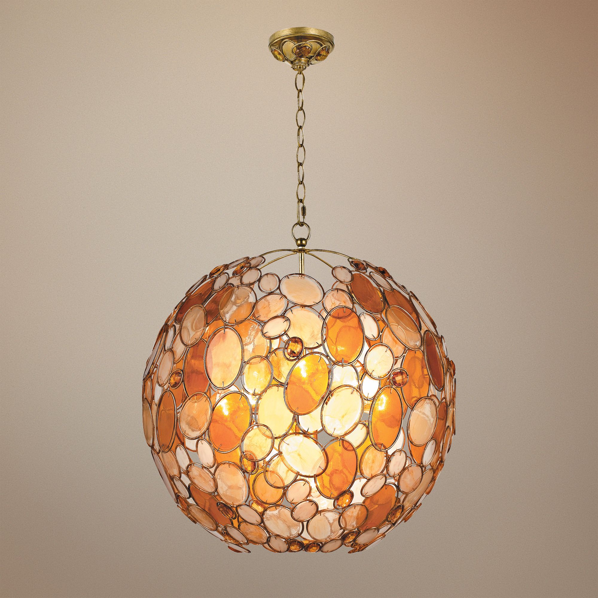 Crystorama Palla Collection Earth Tone 21" Wide Chandelier