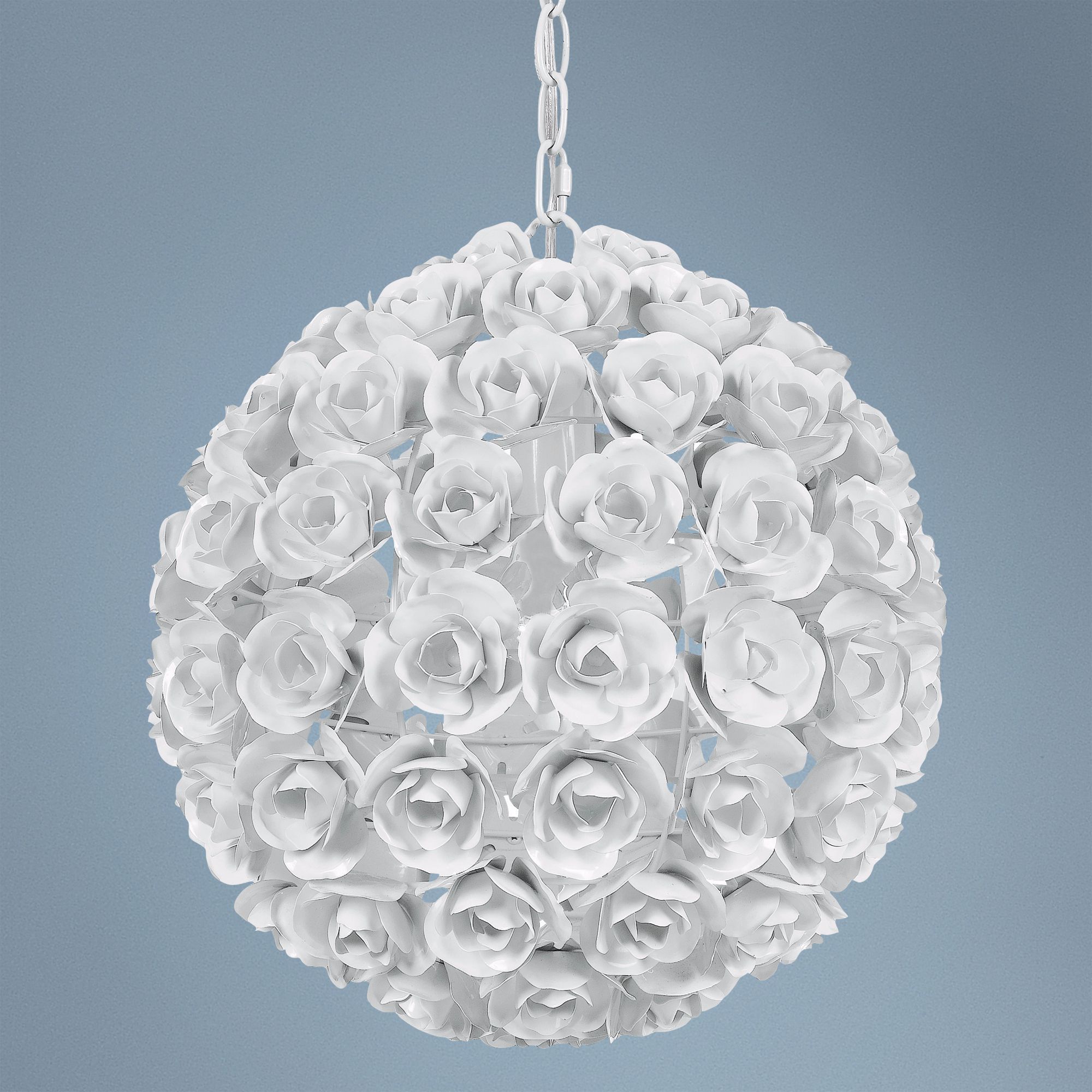 White Cypress 14" Wide Pendant Light