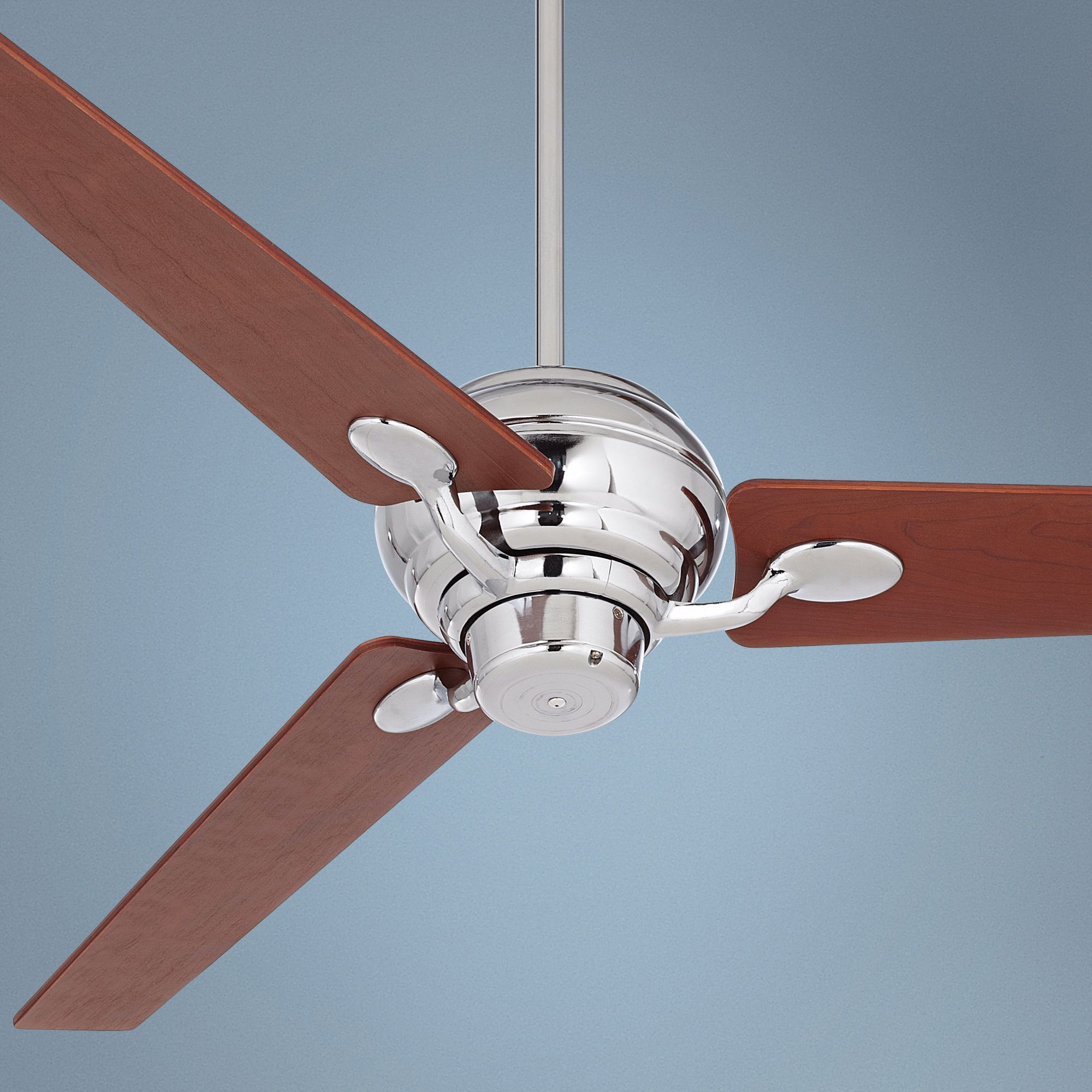 60" Spyder™ Chrome with Walnut Blades Ceiling Fan