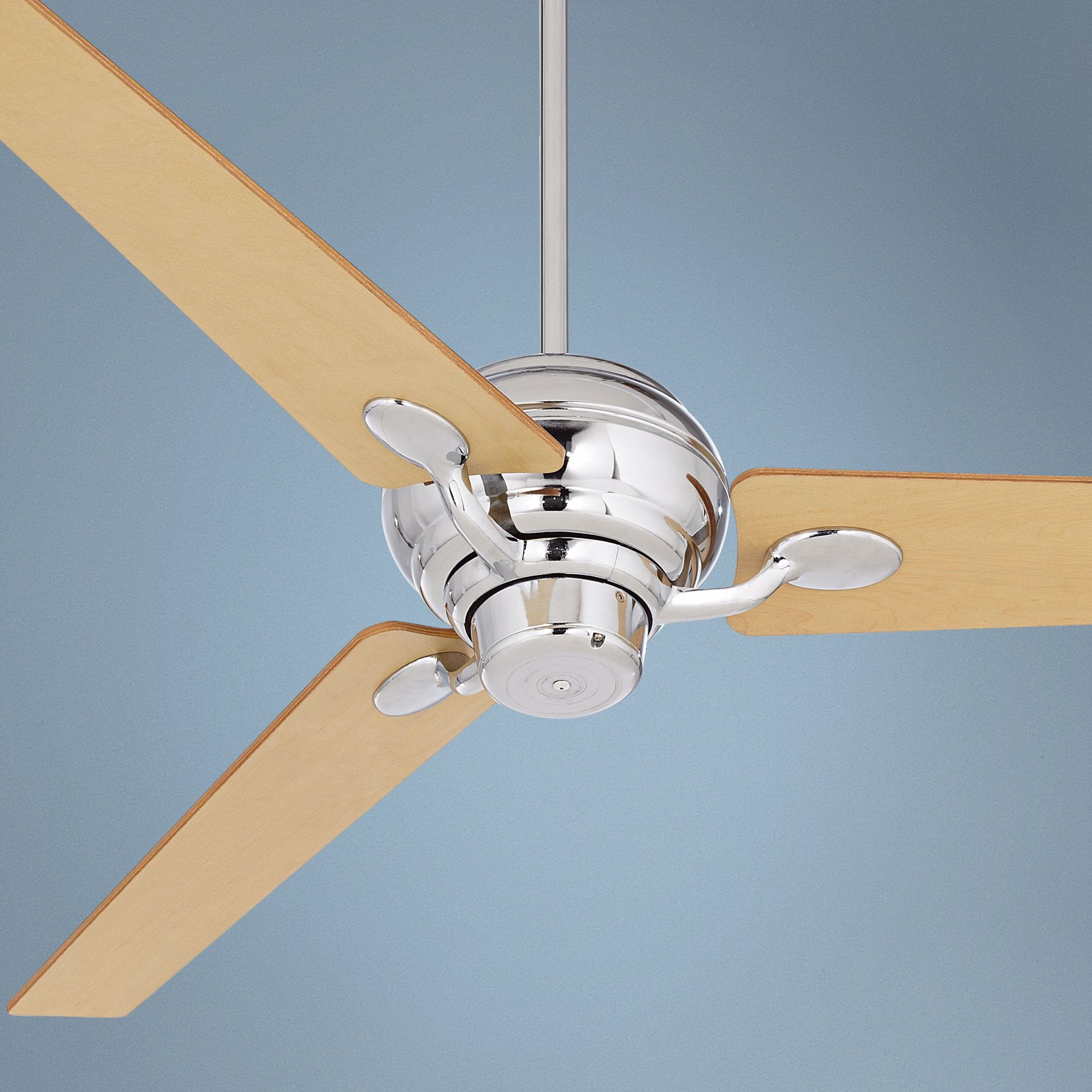 60" Spyder™ Chrome with Maple Blades Ceiling Fan