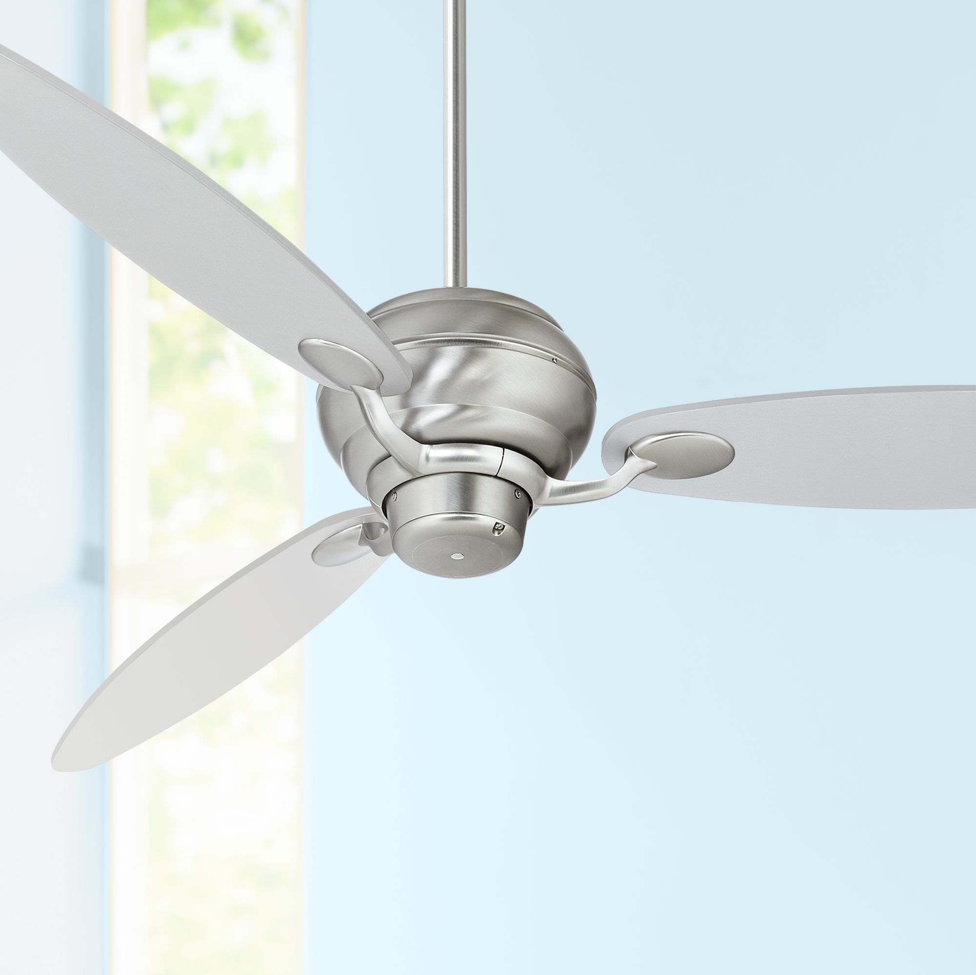 60" Spyder™ Brushed Steel Ceiling Fan