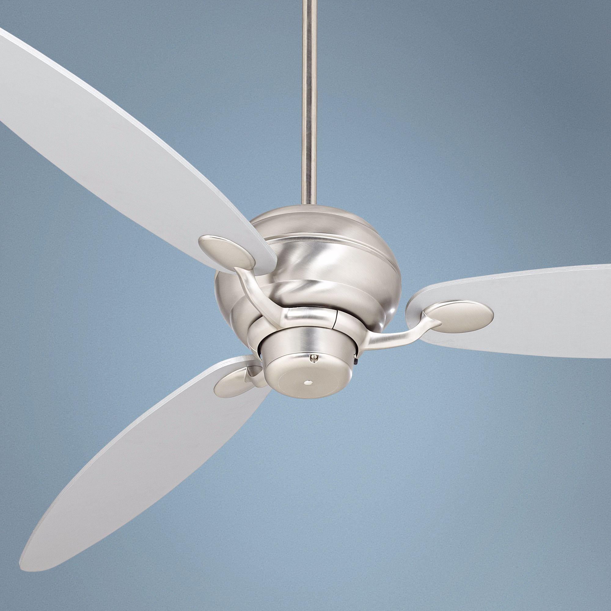60" Spyder™ Brushed Steel Silver Blades Ceiling Fan