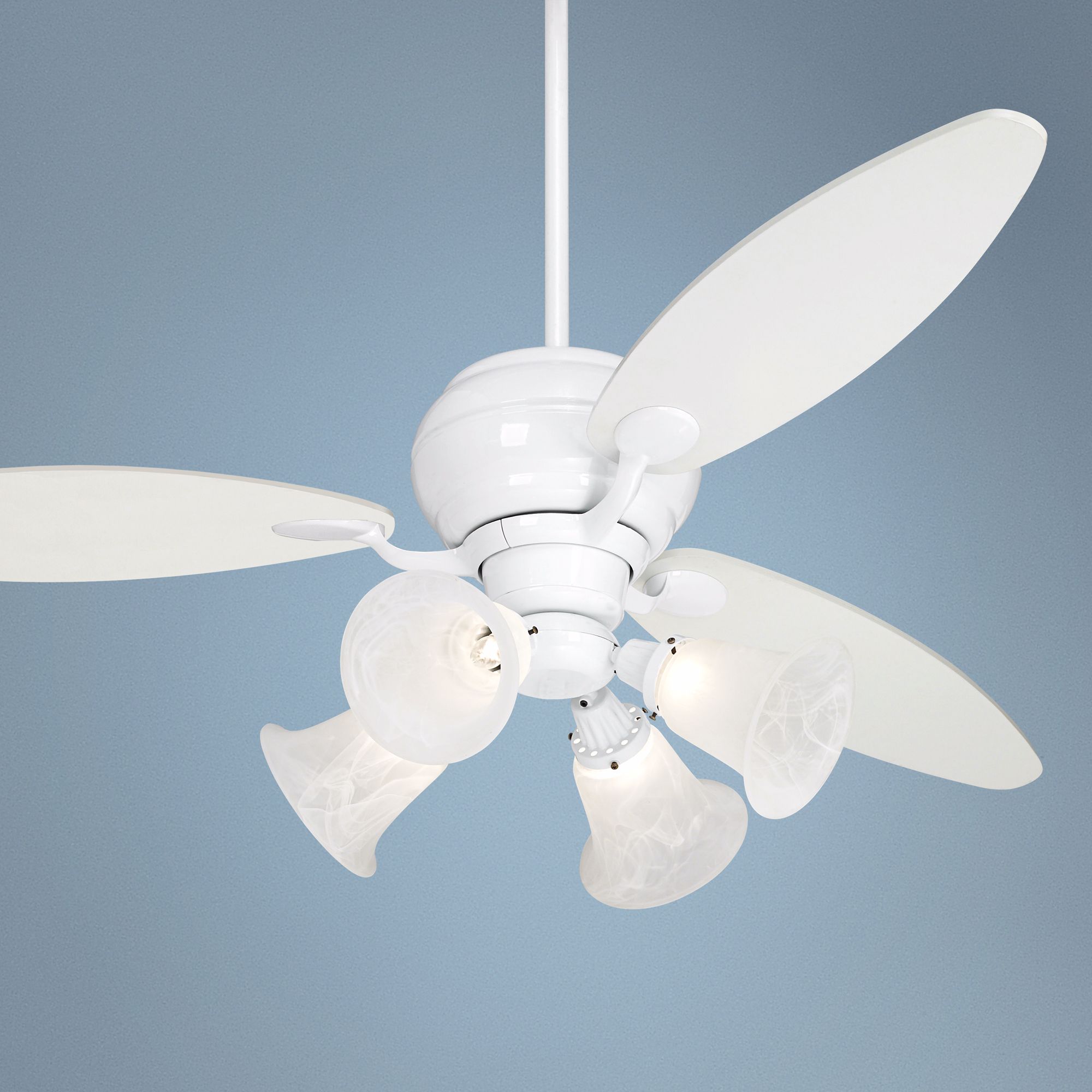 60" Casa Optima White Ceiling Fan with 4 Lights