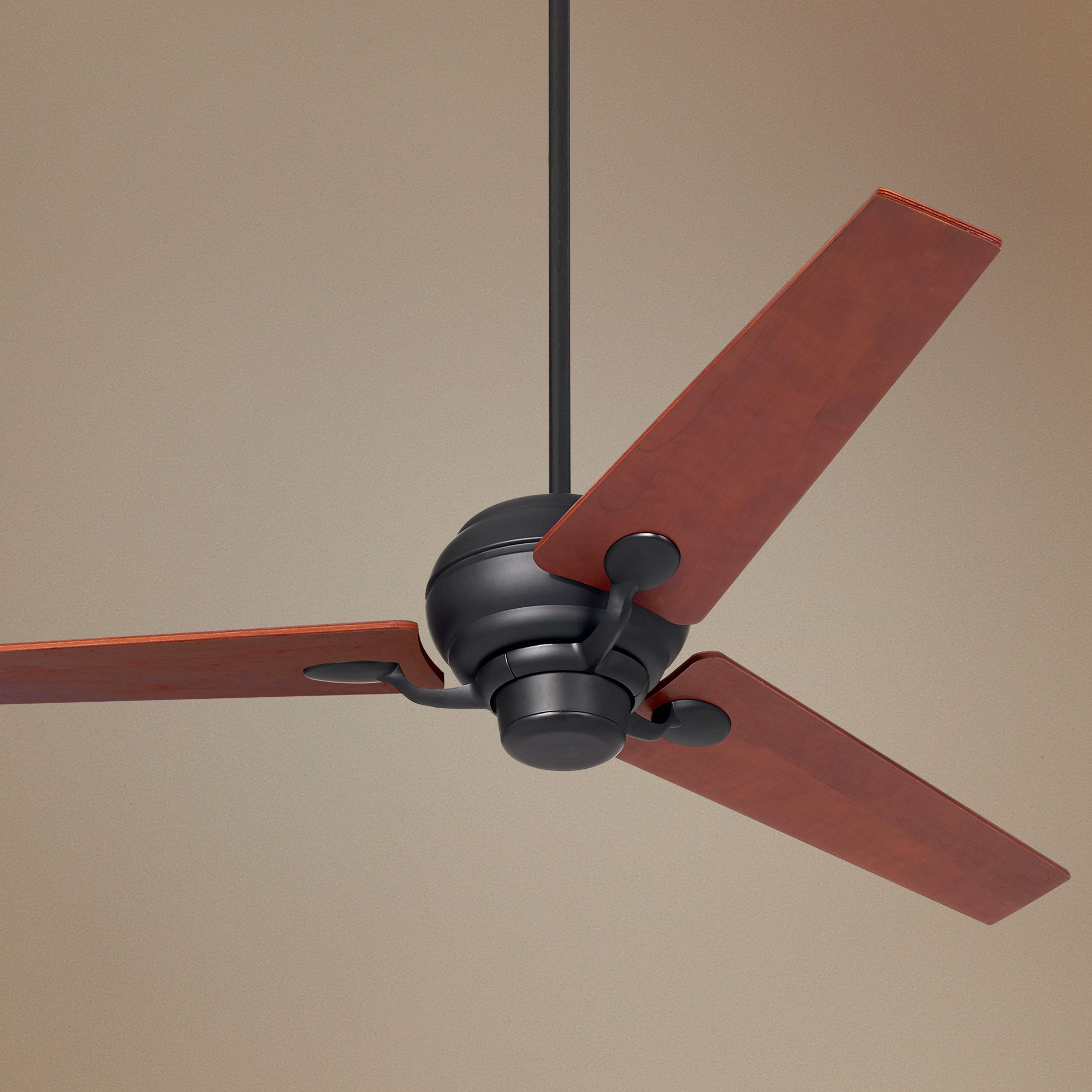 60" Spyder™ Matte Black Walnut Blades Ceiling Fan