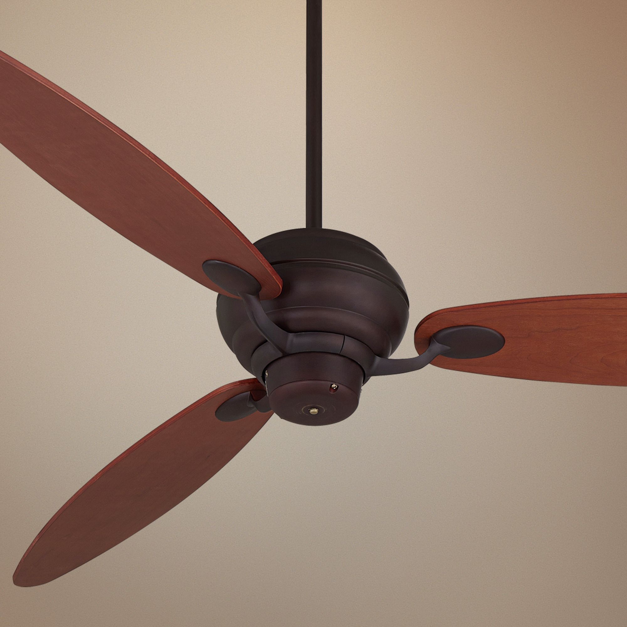 66" Spyder™ Espresso with Teak Blades Ceiling Fan