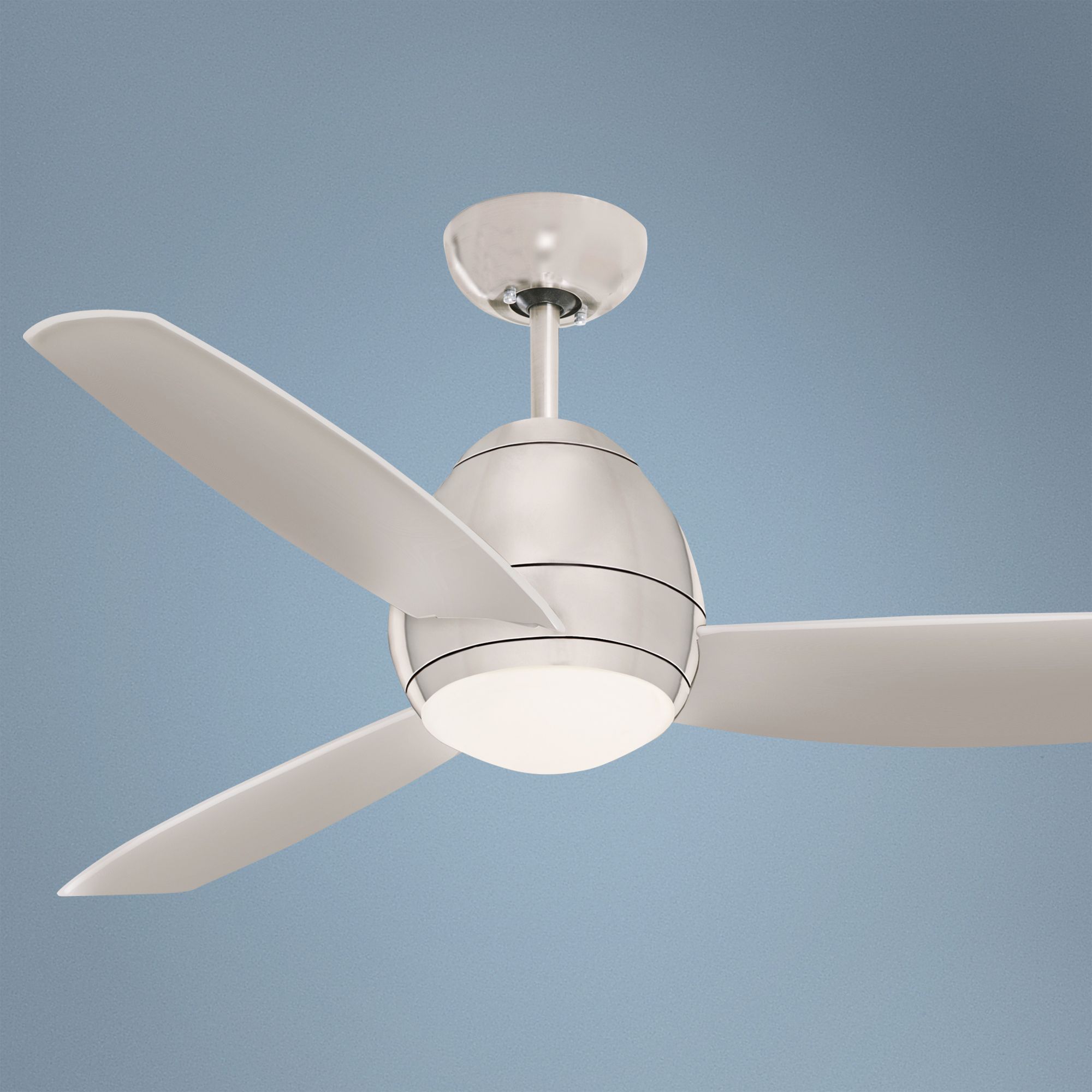52" Emerson Curva Brushed Steel Ceiling Fan