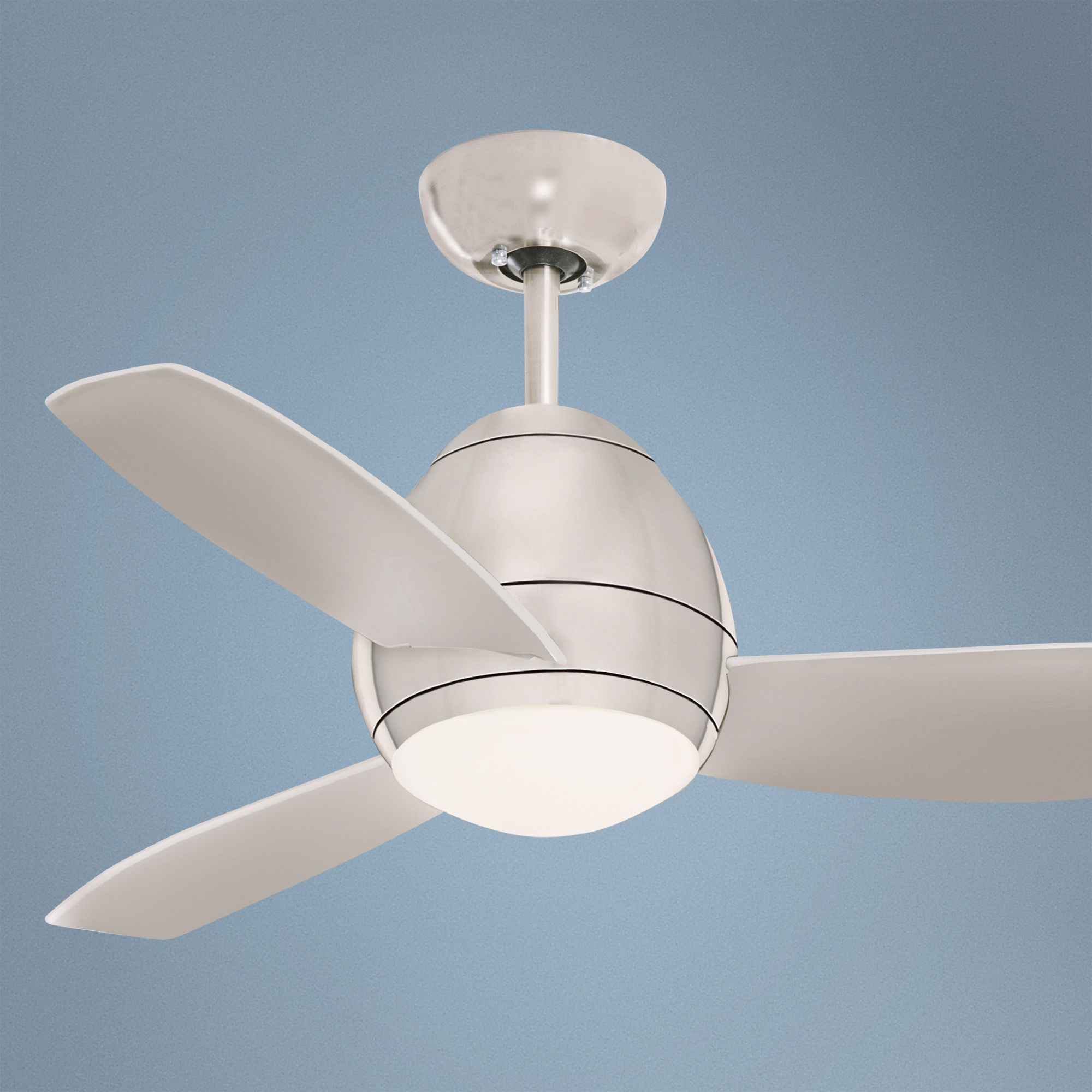44" Emerson Curva Brushed Steel Ceiling Fan