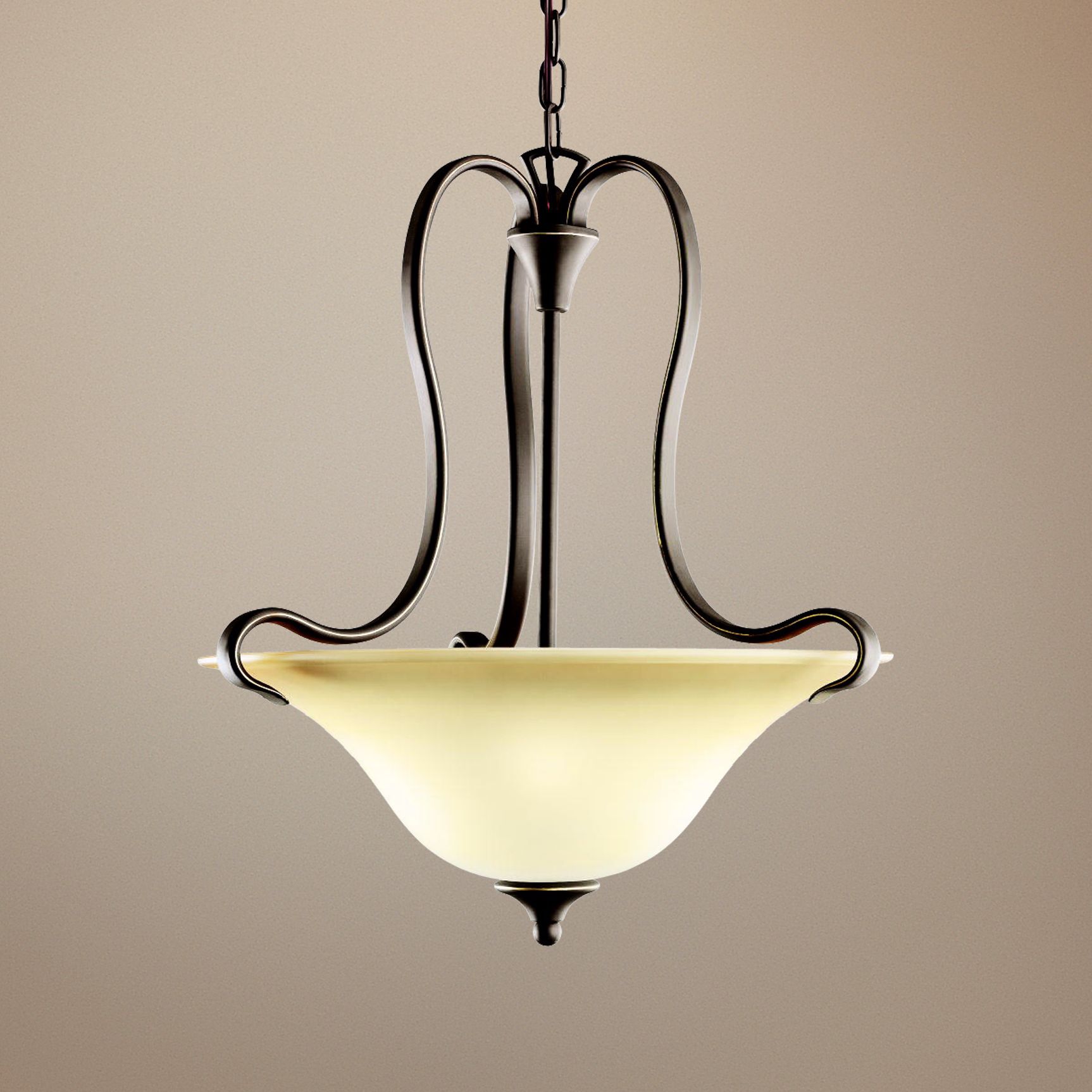 Kichler Wedgeport Bronze Inverted Pendant Chandelier
