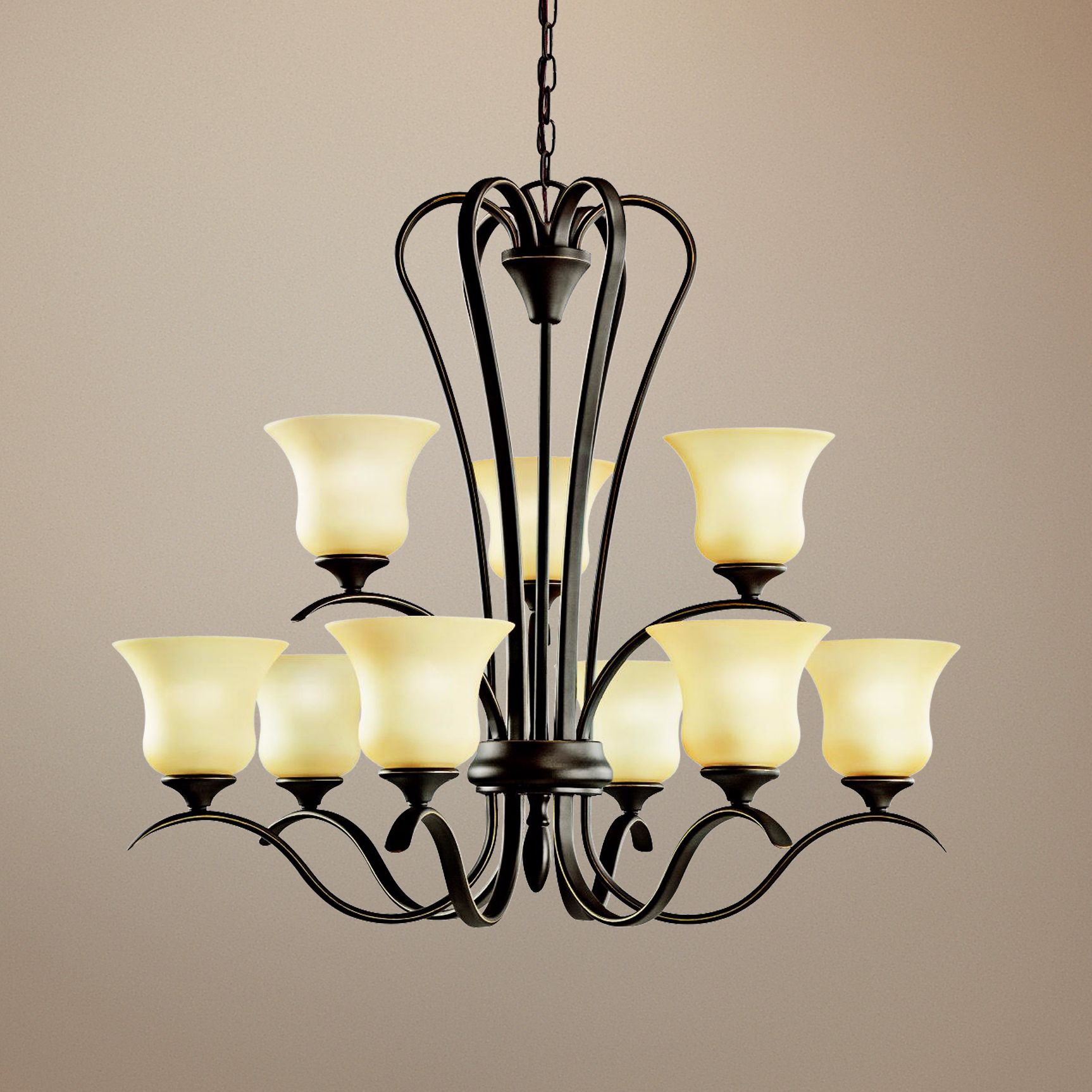 Kichler Wedgeport Bronze Finish 9-Light Chandelier