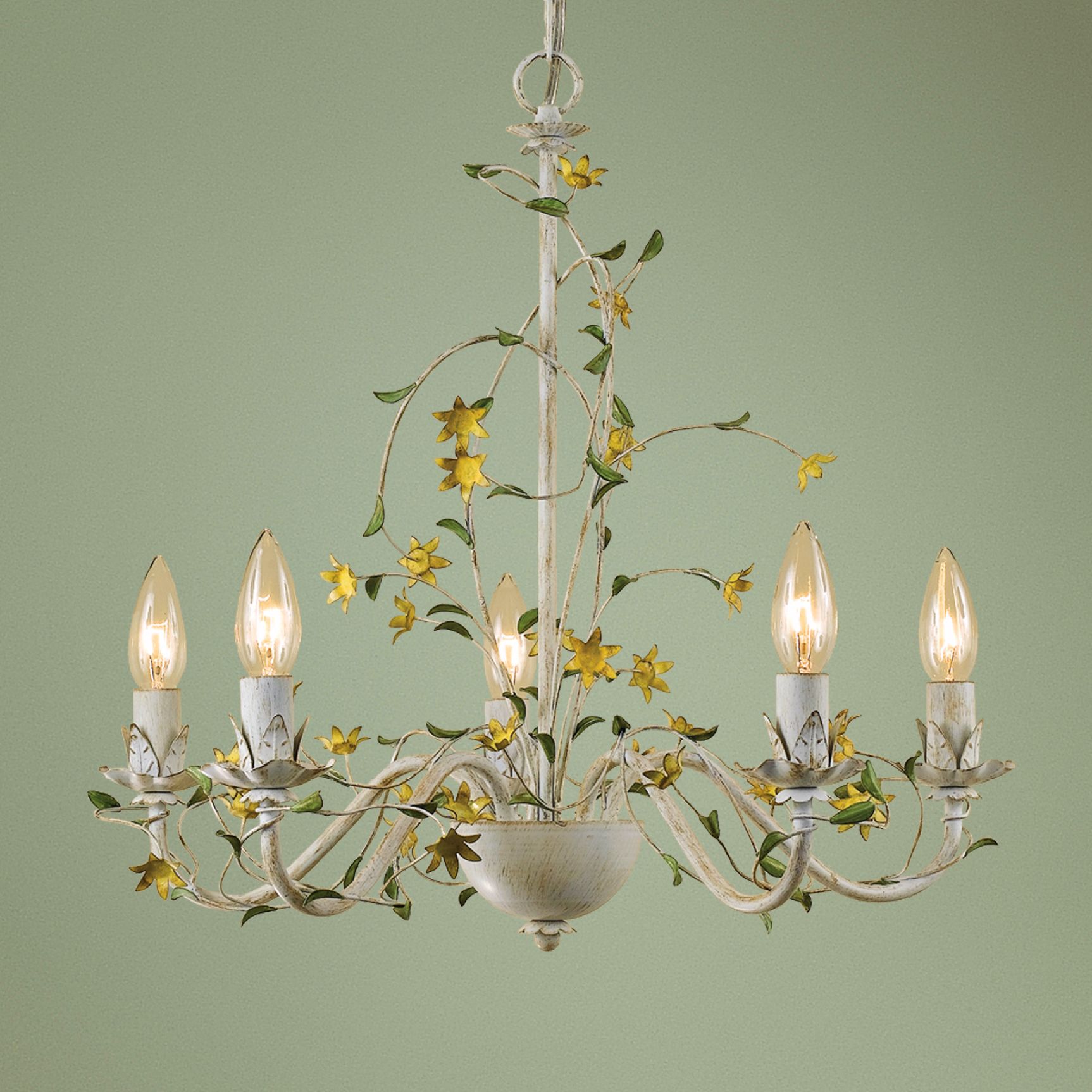 Star Flower Hand-Crafted 20" Wide Chandelier