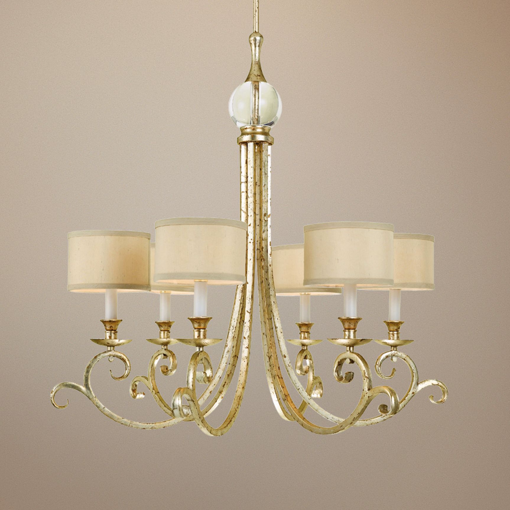 Candice Olson Lucy Gold 6-Light Chandelier