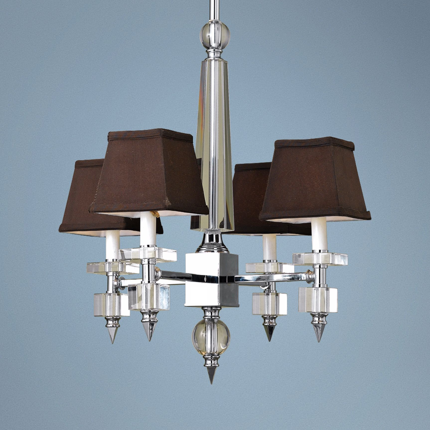 Candice Olson Cluny Chocolate Shade 4-Light Chandelier