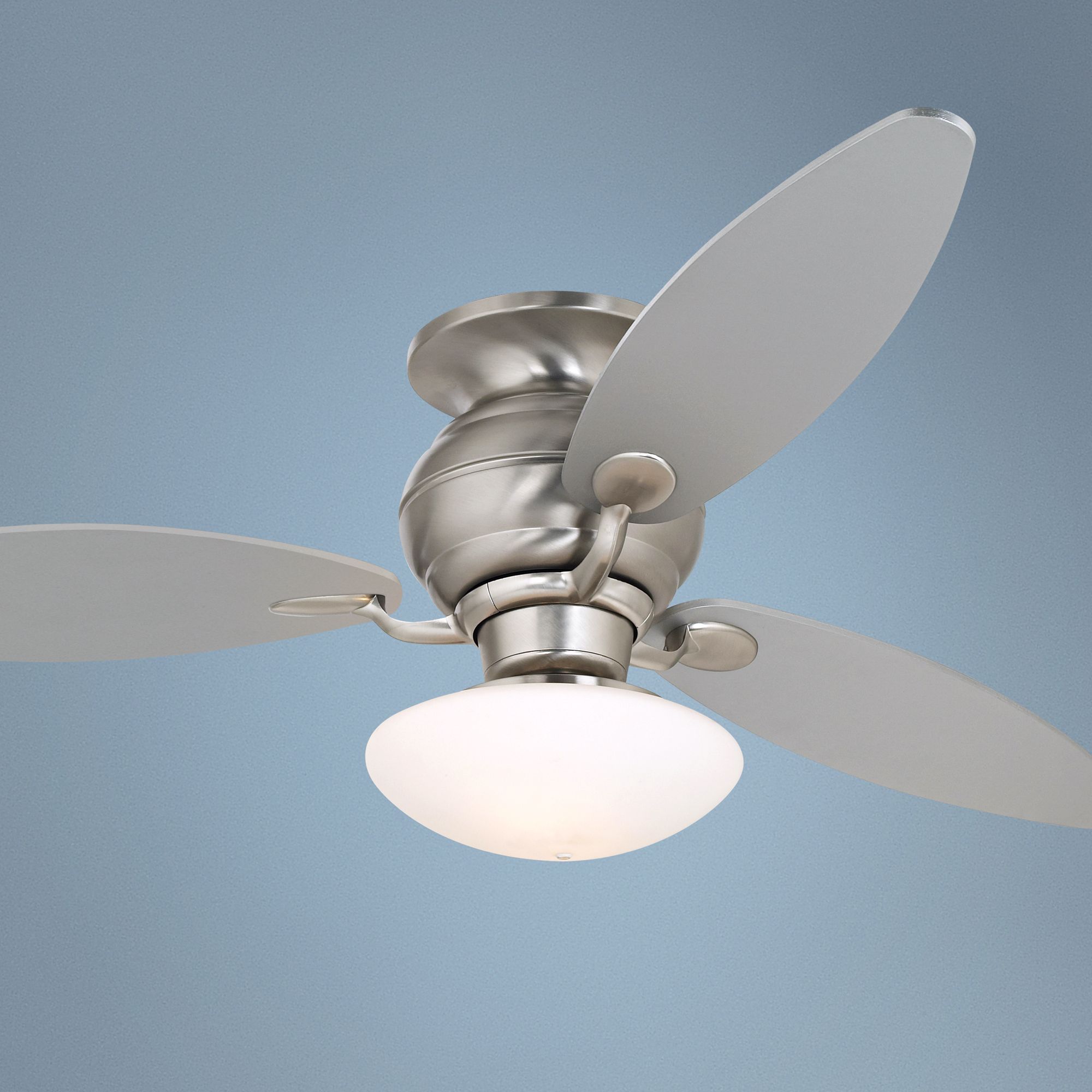 60" Spyder™ Hugger Silver Light Kit Ceiling Fan