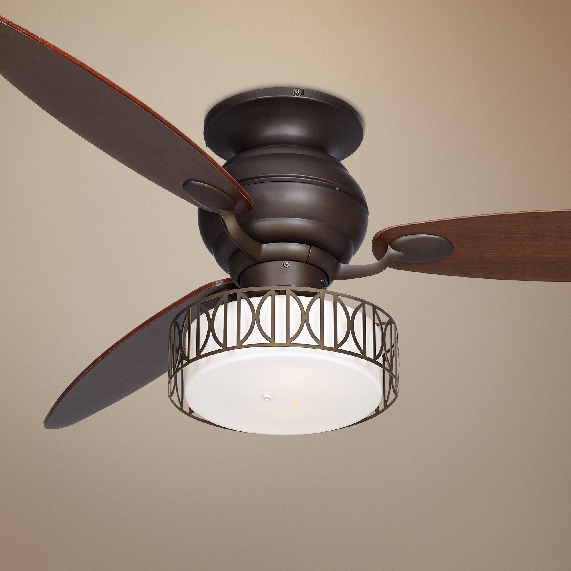 60" Spyder Oil-Rubbed Walnut Blades Bronze Ceiling Fan