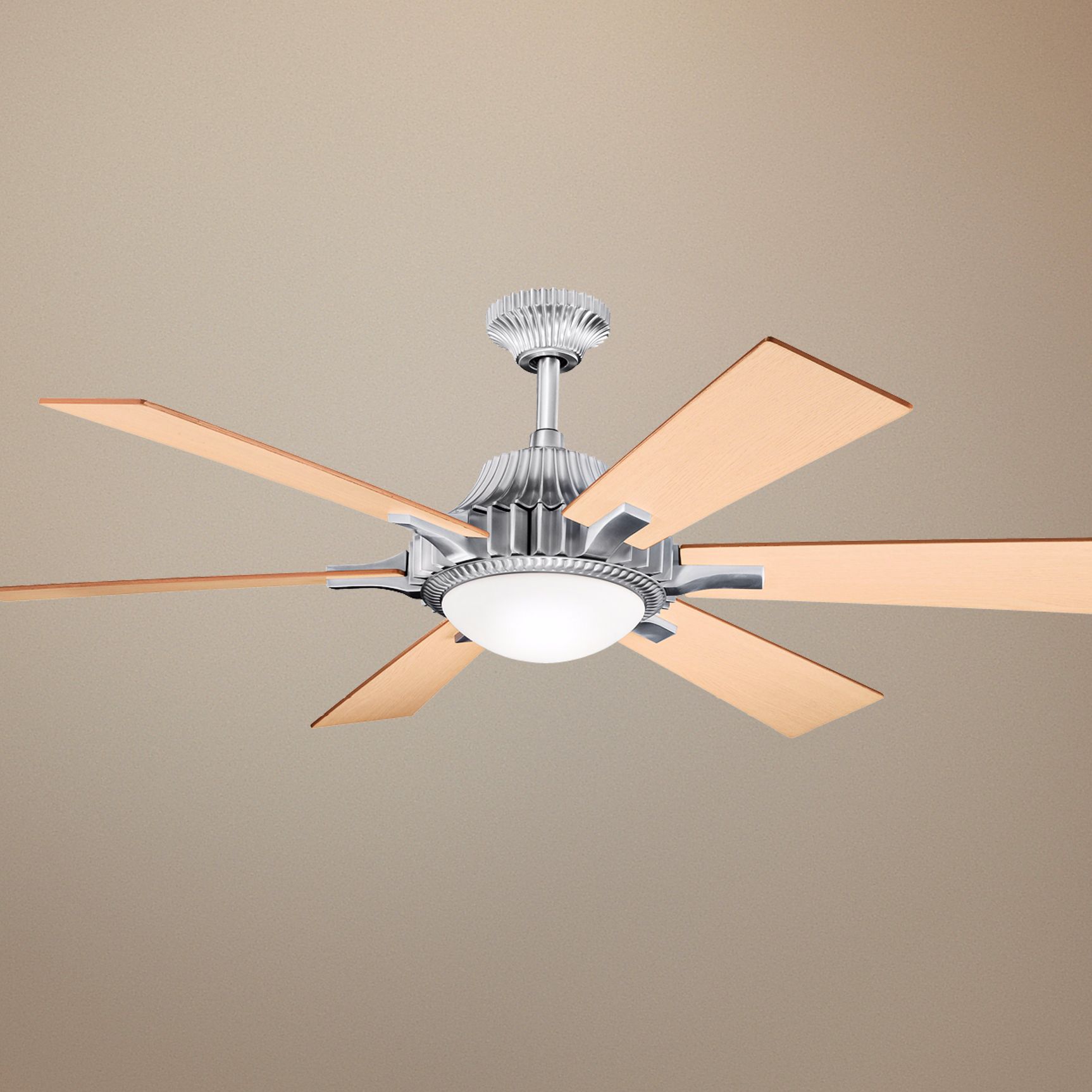 52" Kichler Valkyrie Brushed Aluminum Ceiling Fan