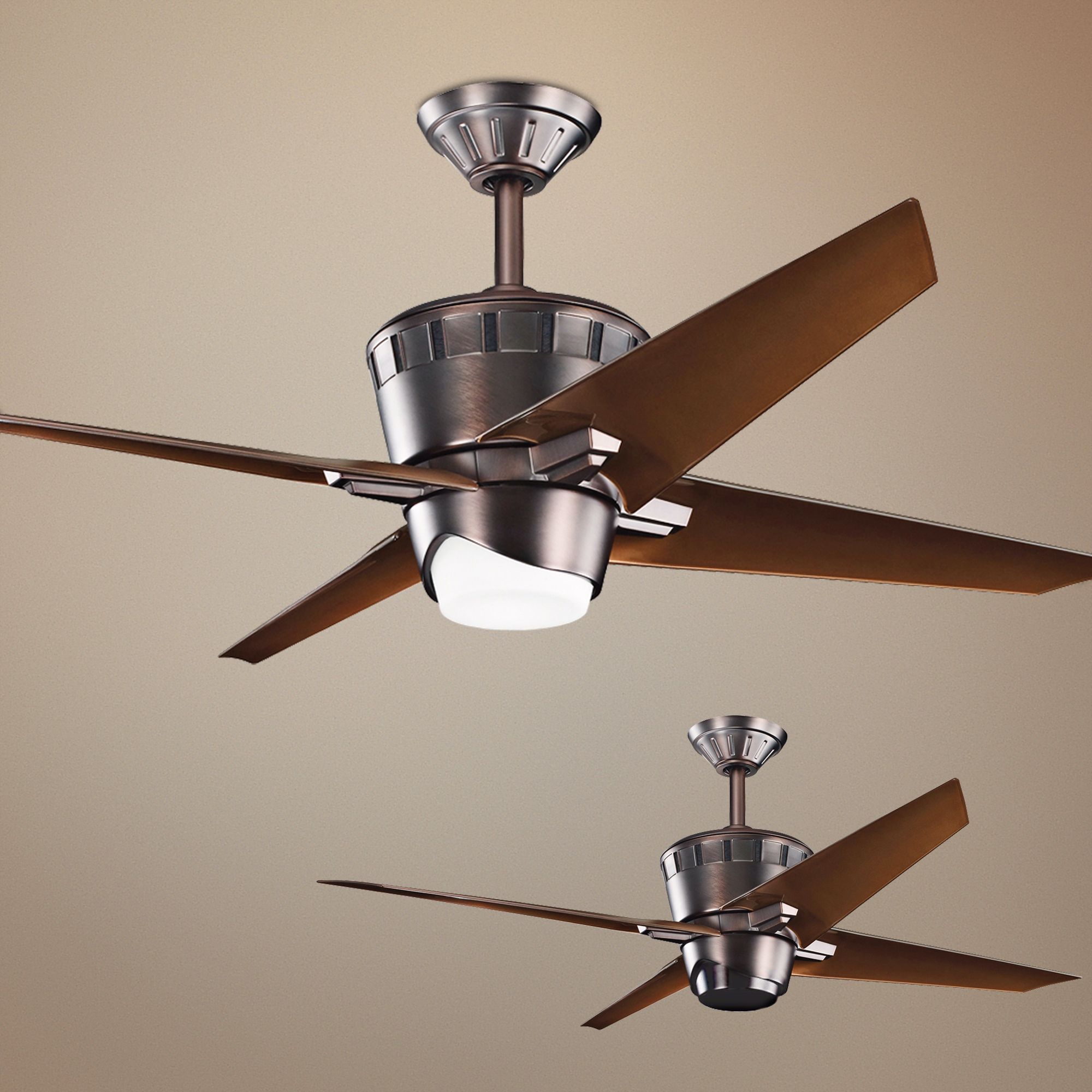 52" Kichler Kemble Oil Brushed Bronze Ceiling Fan