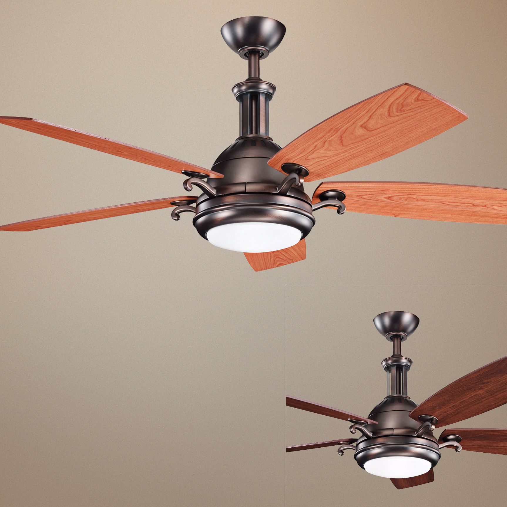 52" Kichler Saint Andrews Oil Burnished Bronze Ceiling Fan