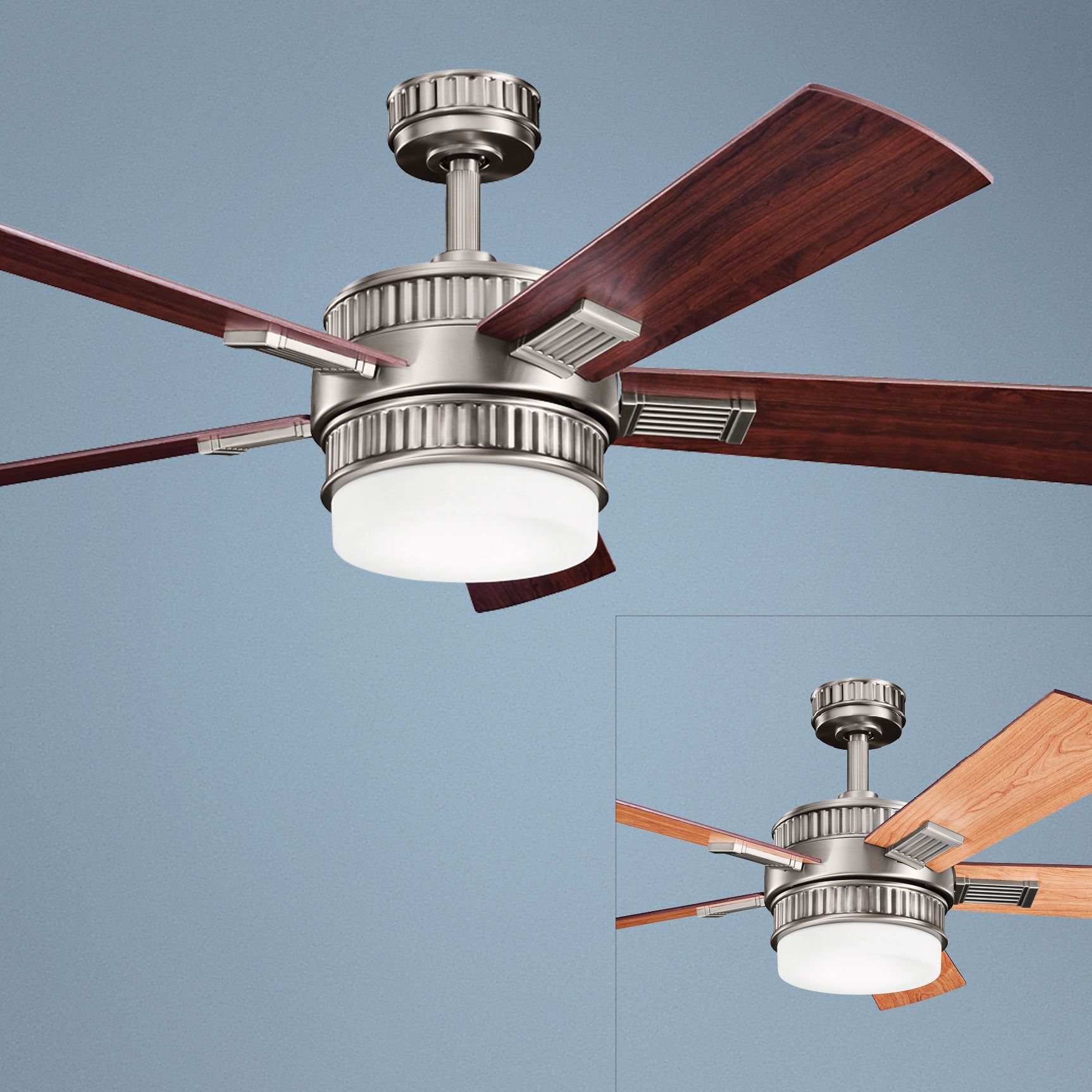 52" Kichler Walker Antique Pewter Ceiling Fan