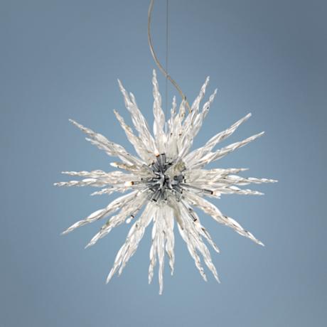 Possini Euro Design Glass Icicle Pendant Light