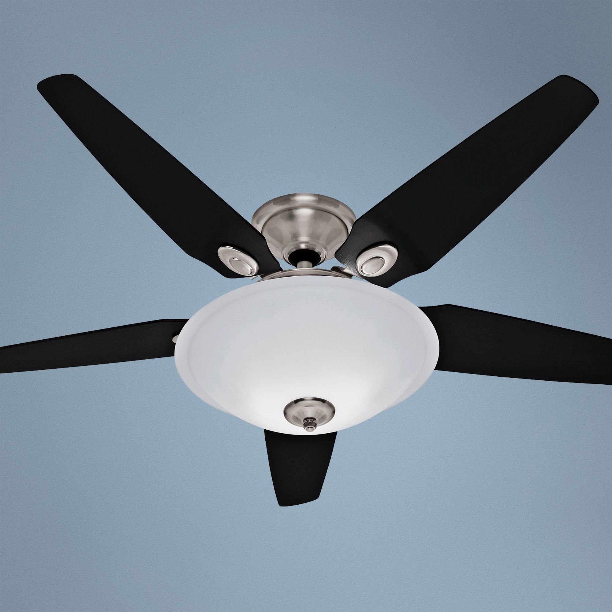 56" Hunter Riazzi Brushed Nickel Ceiling Fan