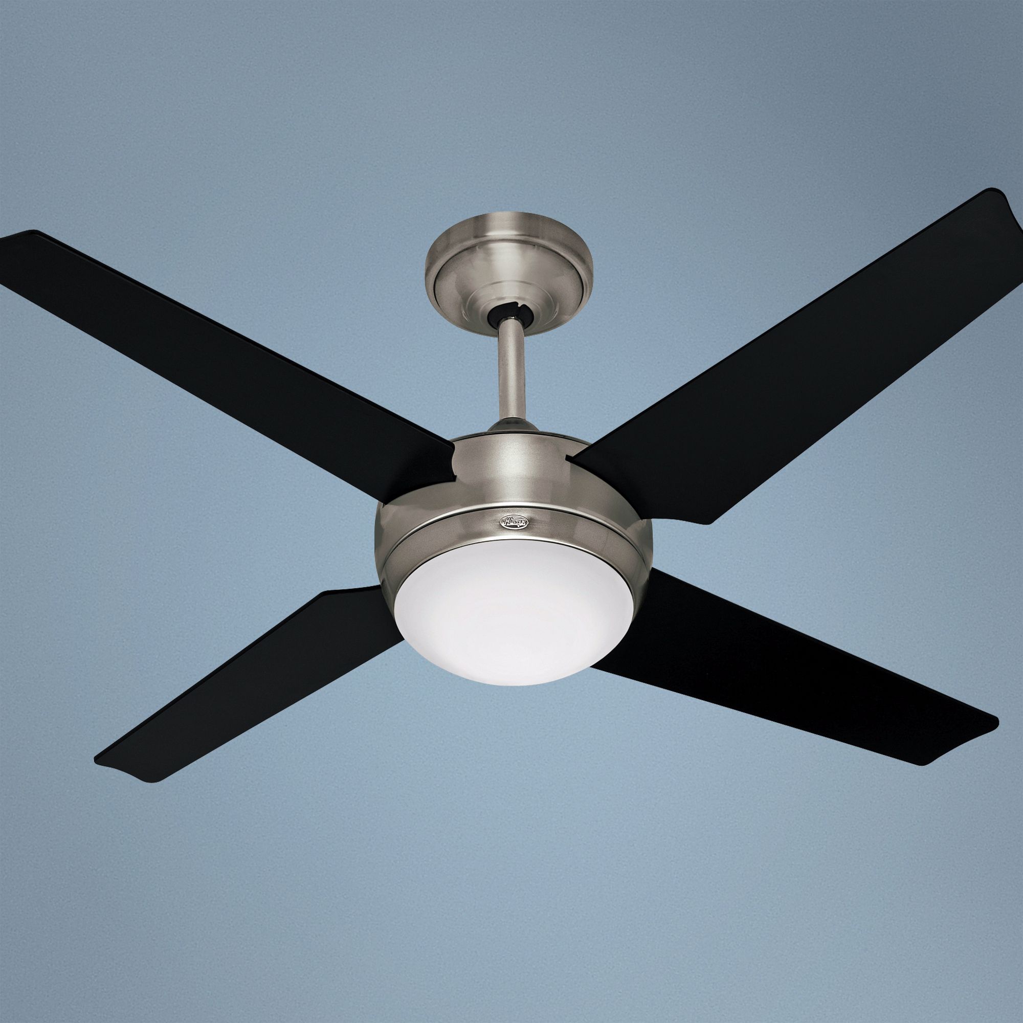 50 Hunter Sonic Brushed Nickel Energy Star Ceiling Fan R7442 On
