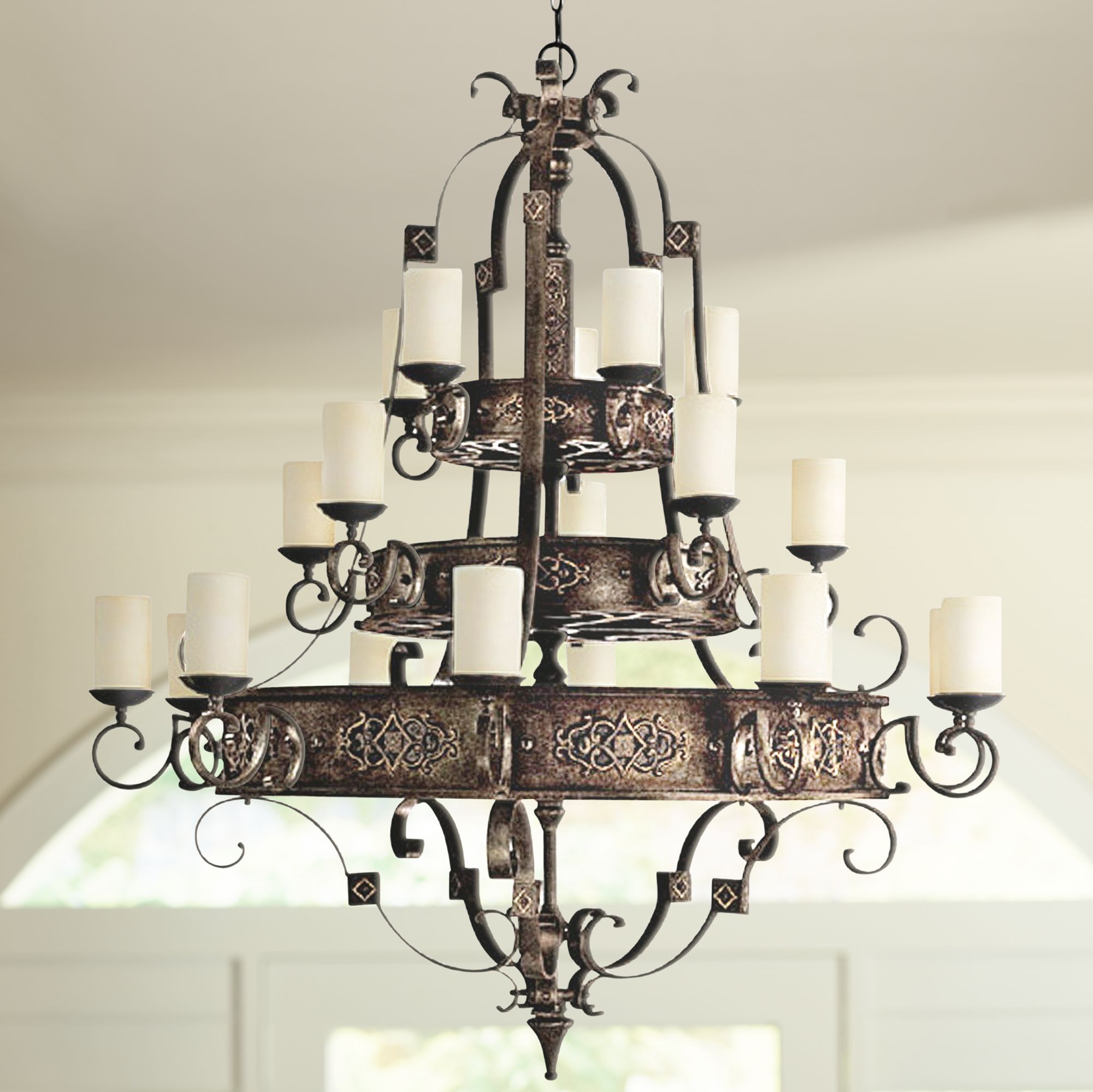 River Crest Collection 20-Light 61" Wide Candle Chandelier
