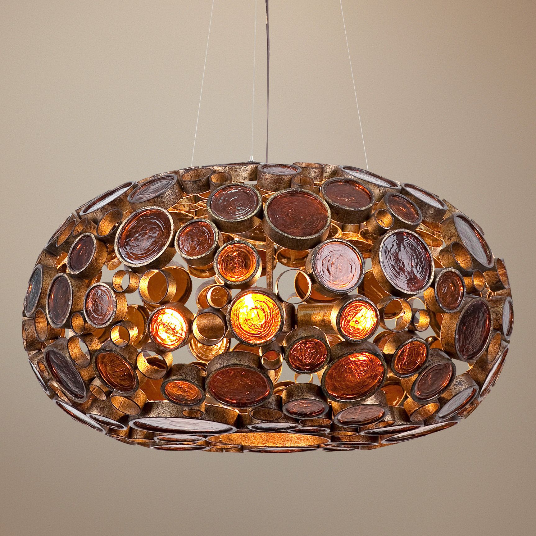 Varaluz Fascination Kolorado Reclaimed Glass Pendant Light