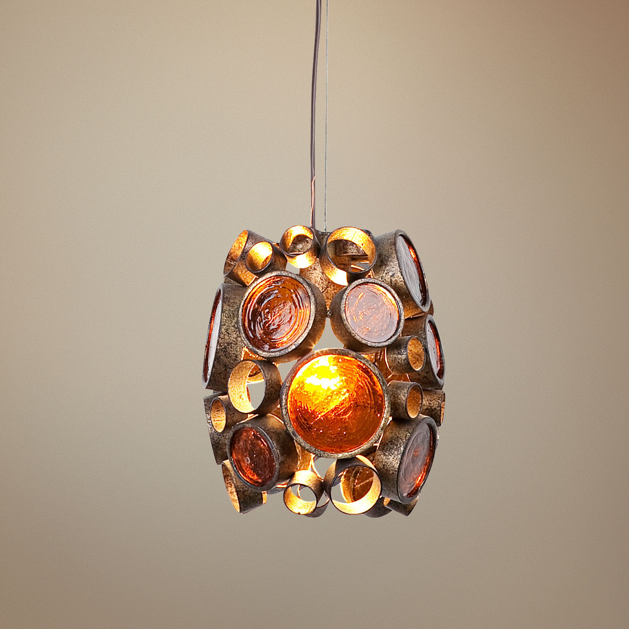 Varaluz Fascination Kolorado Reclaimed Glass Mini Pendant