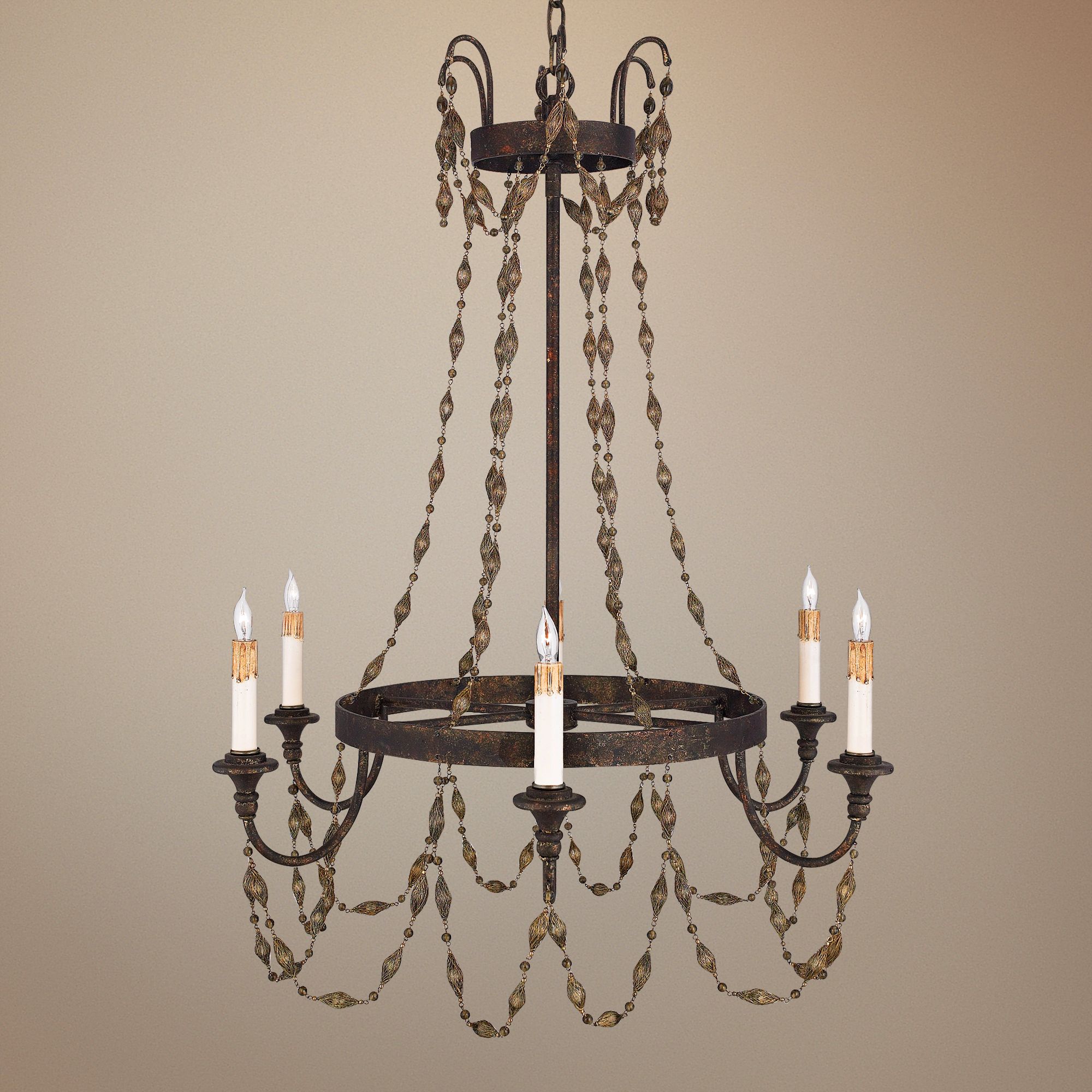 Quoizel Jullian Mayan Gold Chandelier
