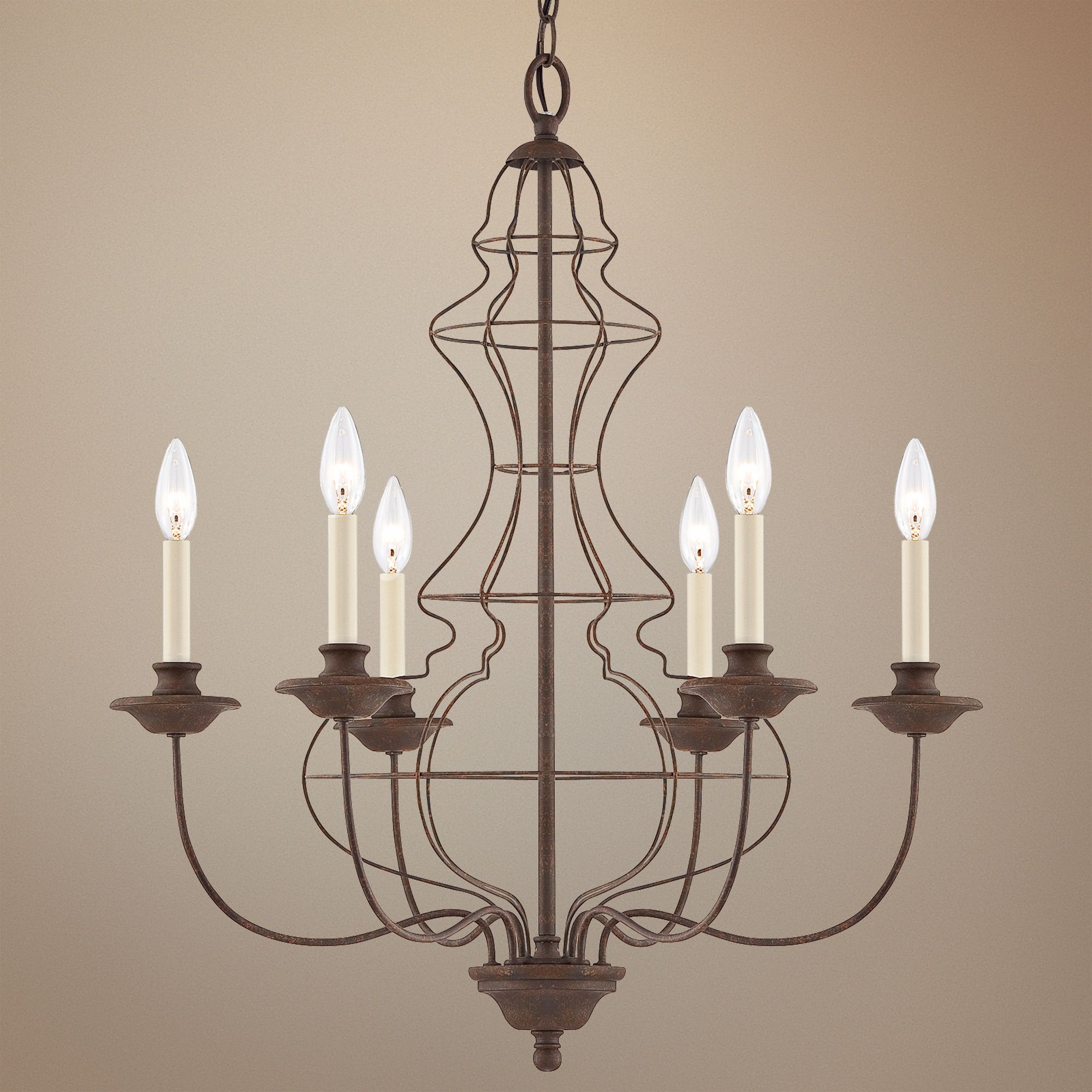 Quoizel Laila Rustic Antique Bronze Chandelier
