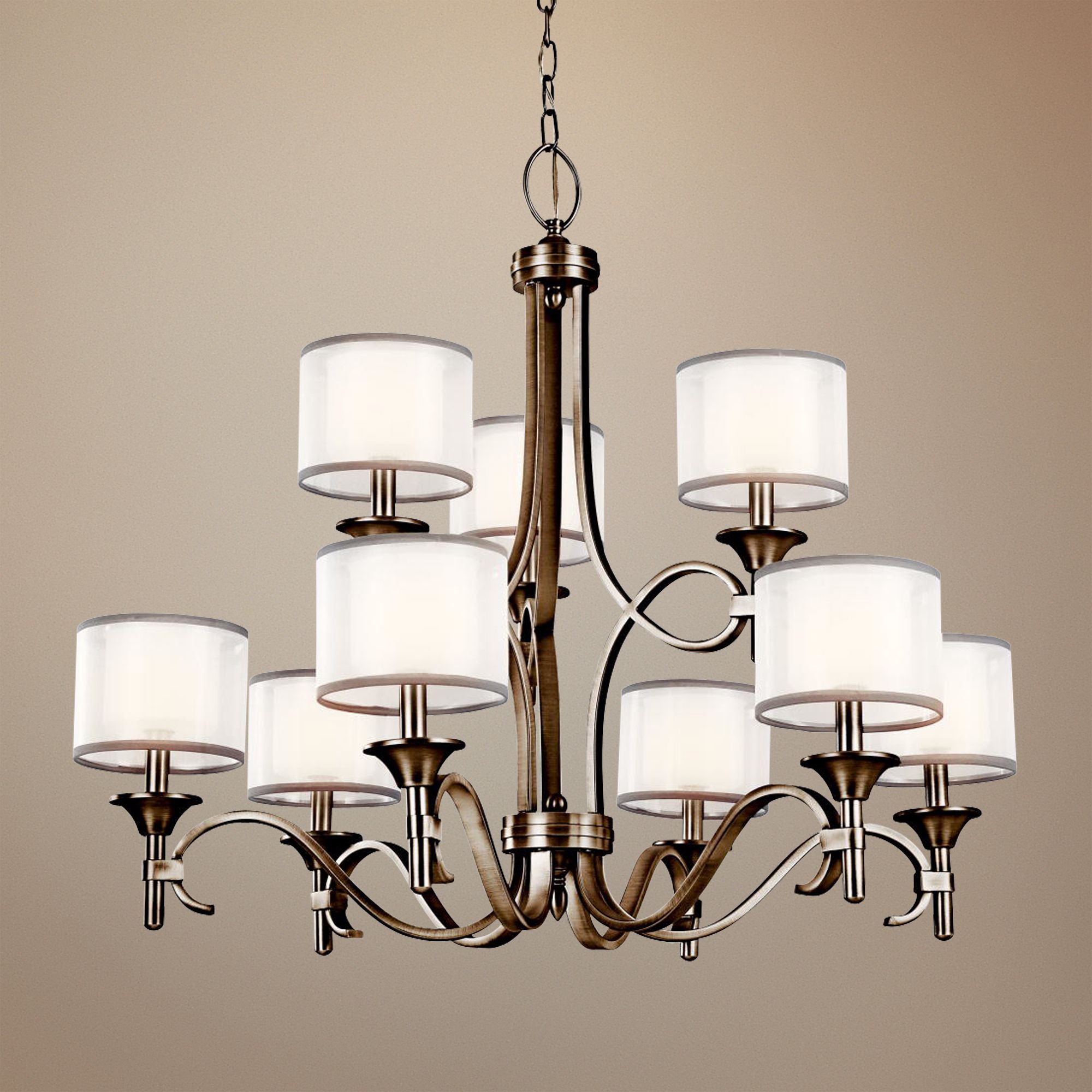 Kichler Lacey Antique Pewter 34 1/2" Wide Chandelier