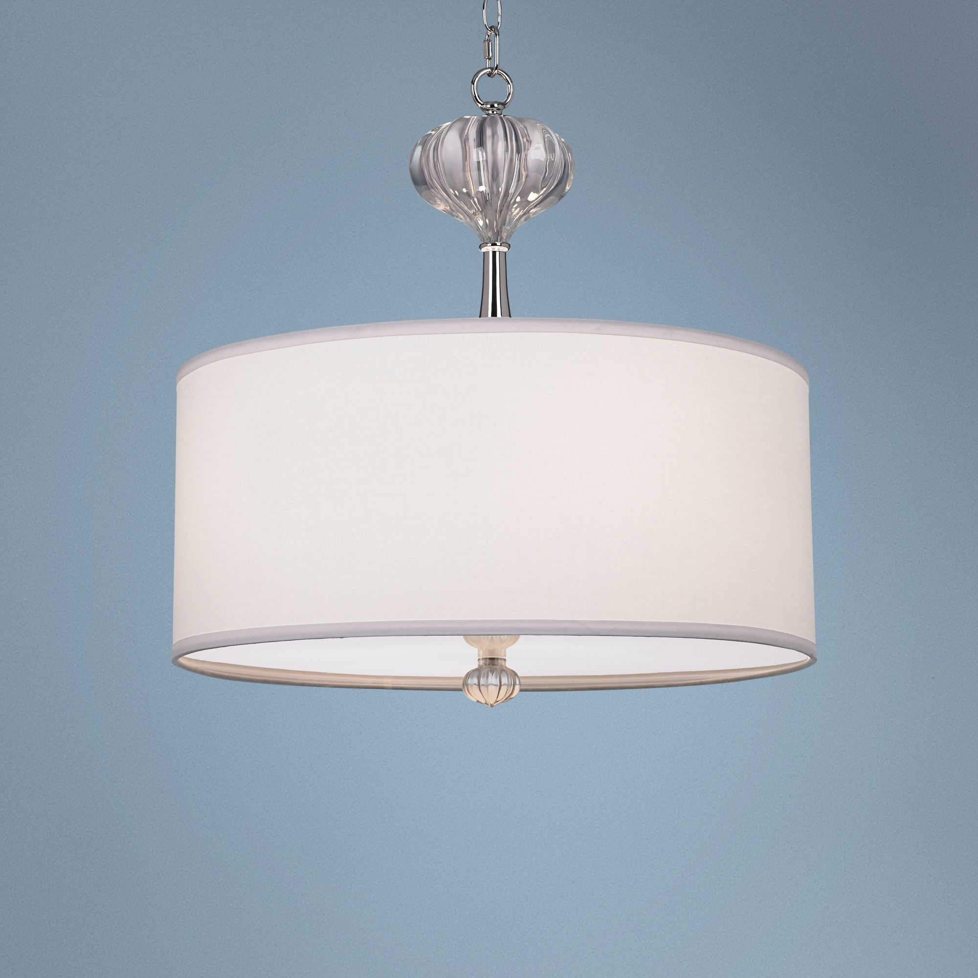 Glass Column Contemporary 22" Wide Pendant Light