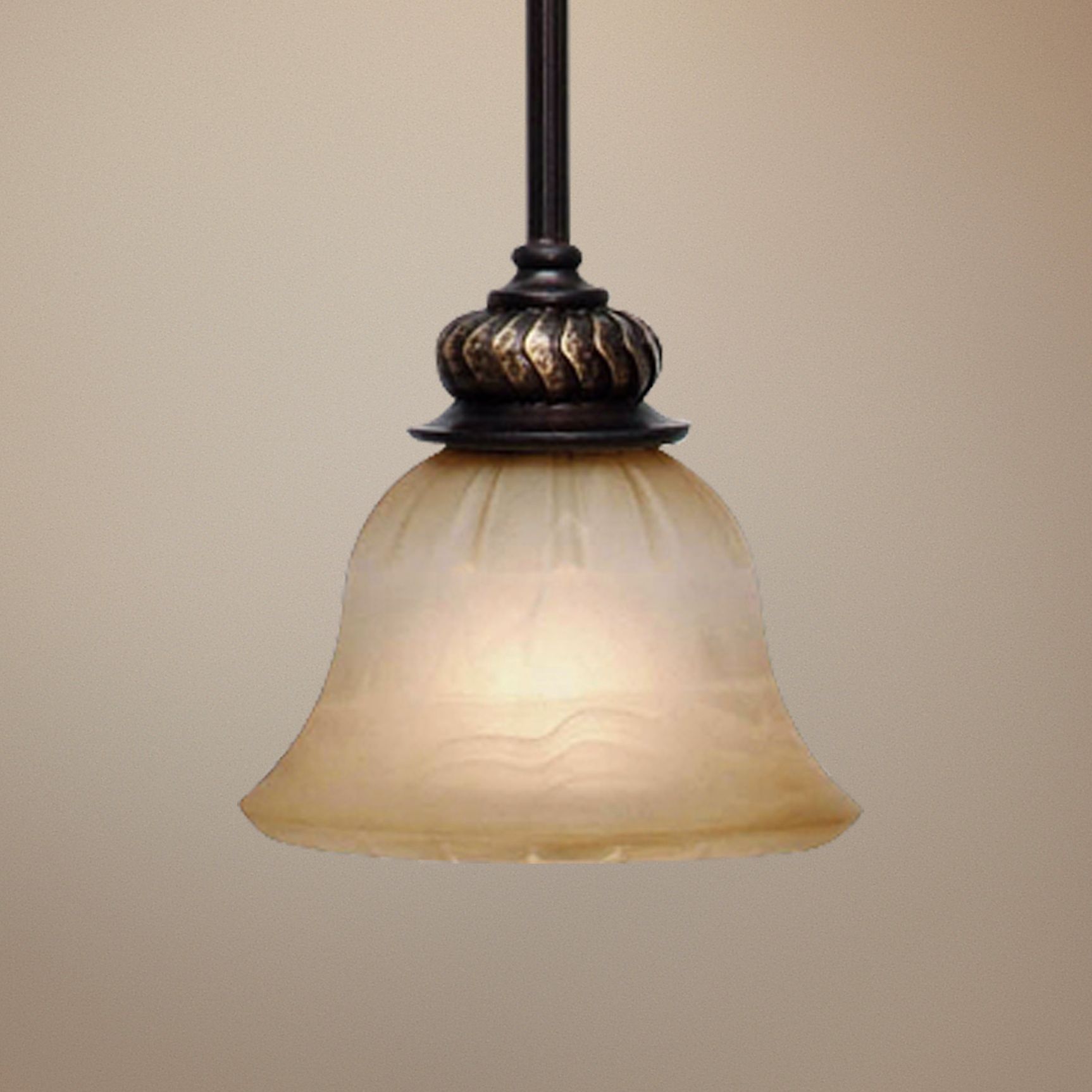 Jefferson Etruscan Bronze Mini Pendant Chandelier