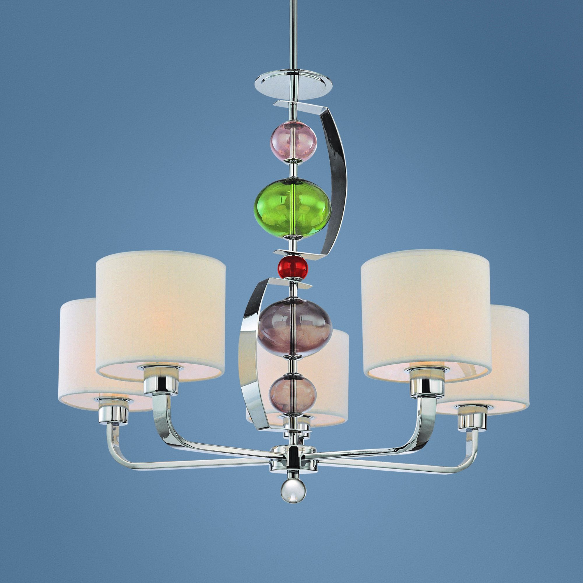 Fizz Collection Polished Chrome 28 1/2" Wide Chandelier