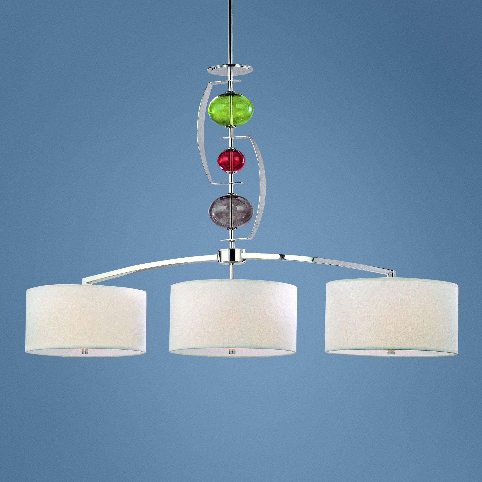 Fizz Collection Polished Chrome 44" Wide Island Chandelier