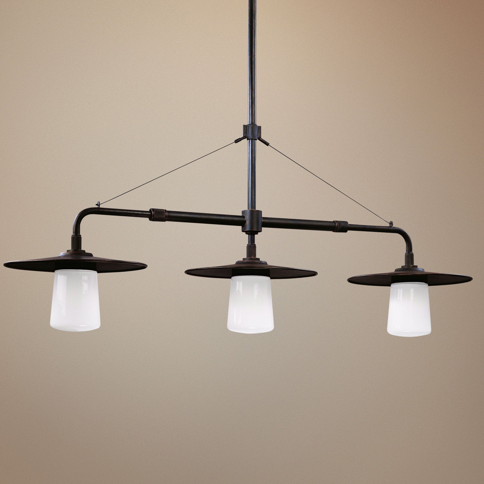 Edison Collection Bronze 45" Wide Island Chandelier
