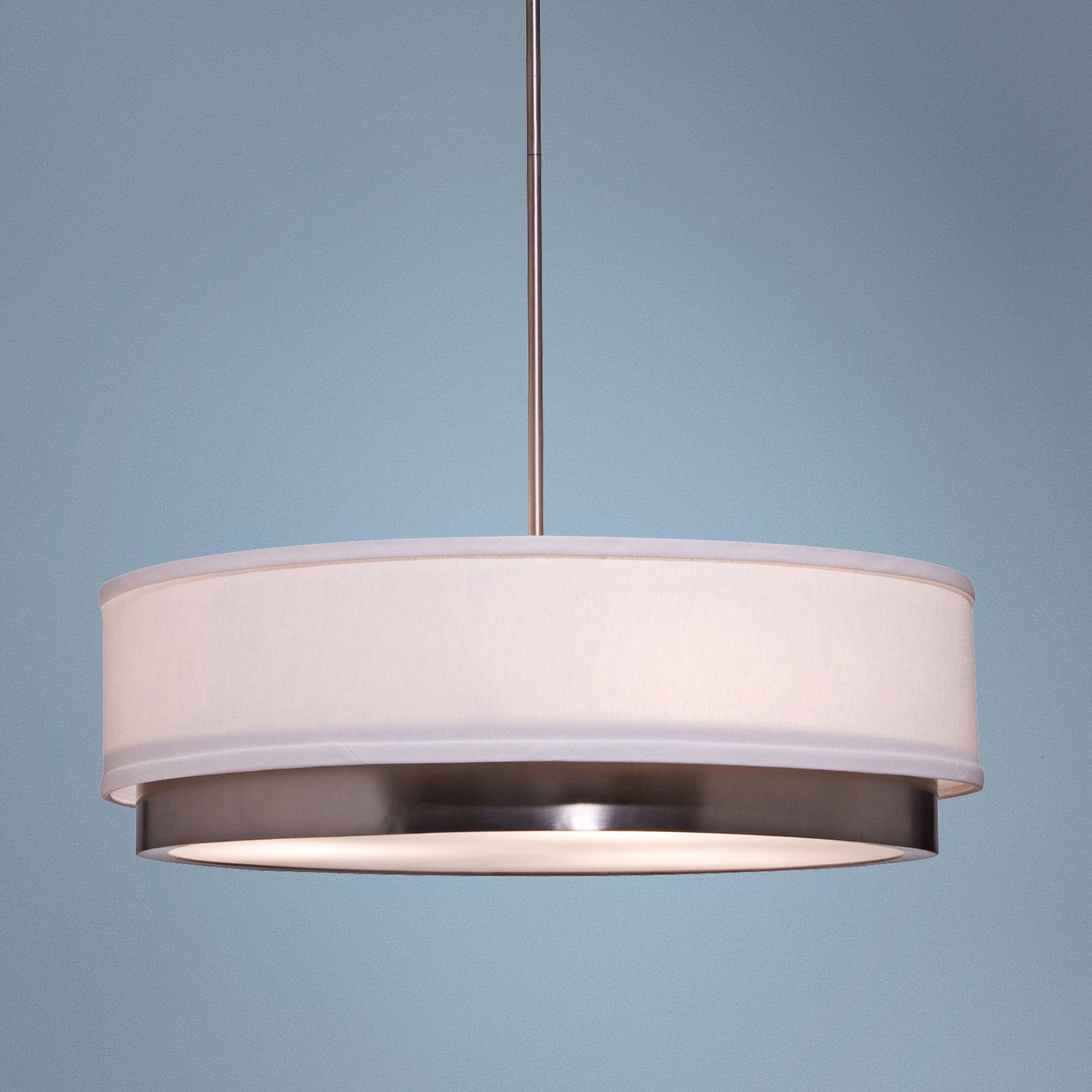 Artcraft Scandia 22" Wide Brushed Nickel Pendant Light