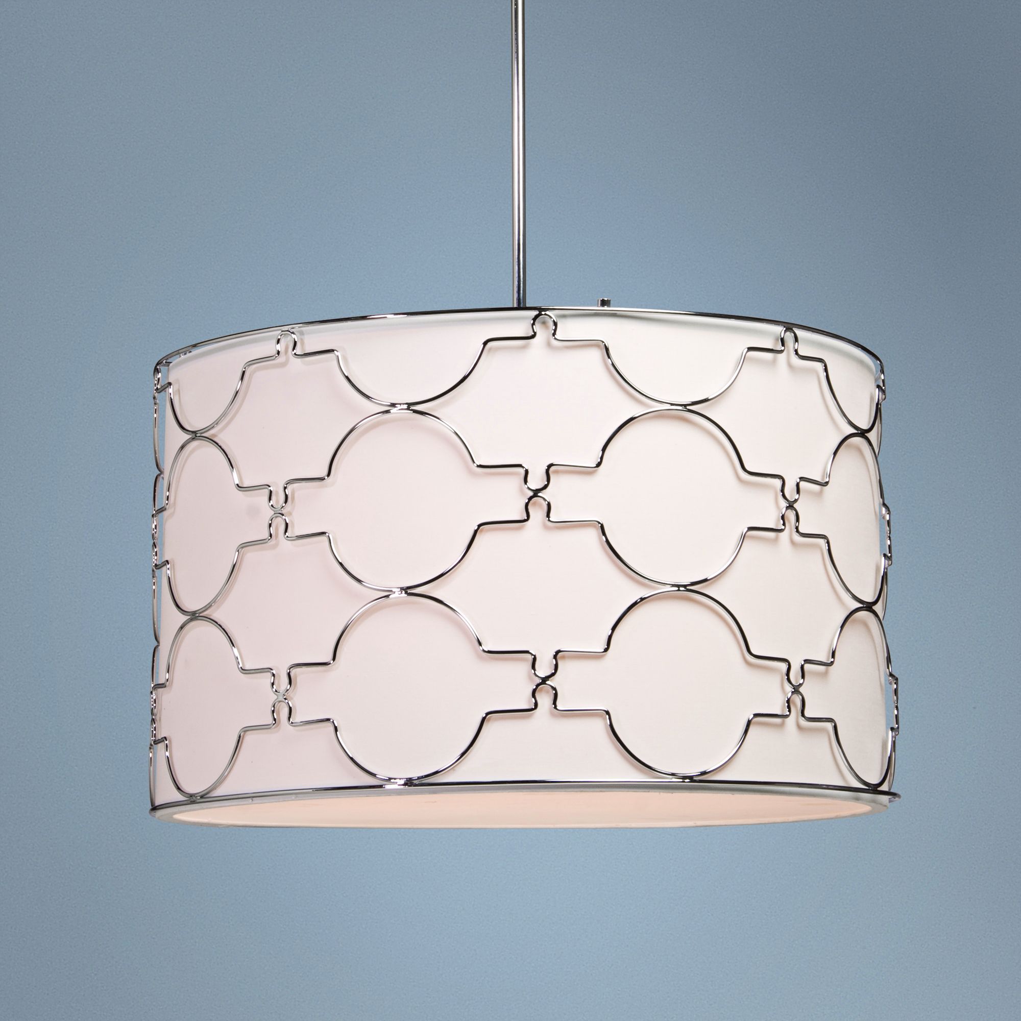 Artcraft Morocco 23" Wide Chrome Pendant Light
